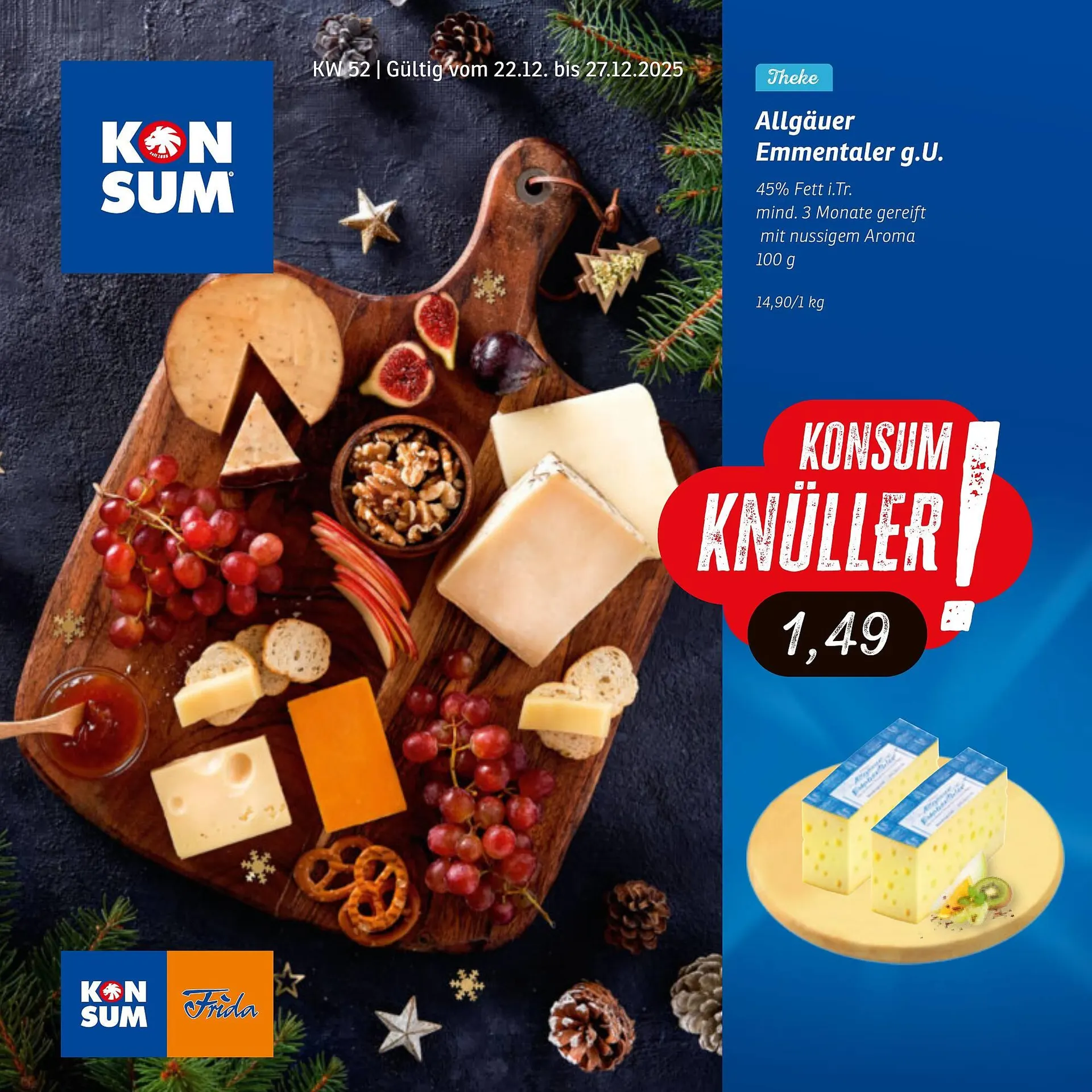 KONSUM Prospekt von 22. Dezember bis 27. Dezember 2025 - Prospekt seite 1