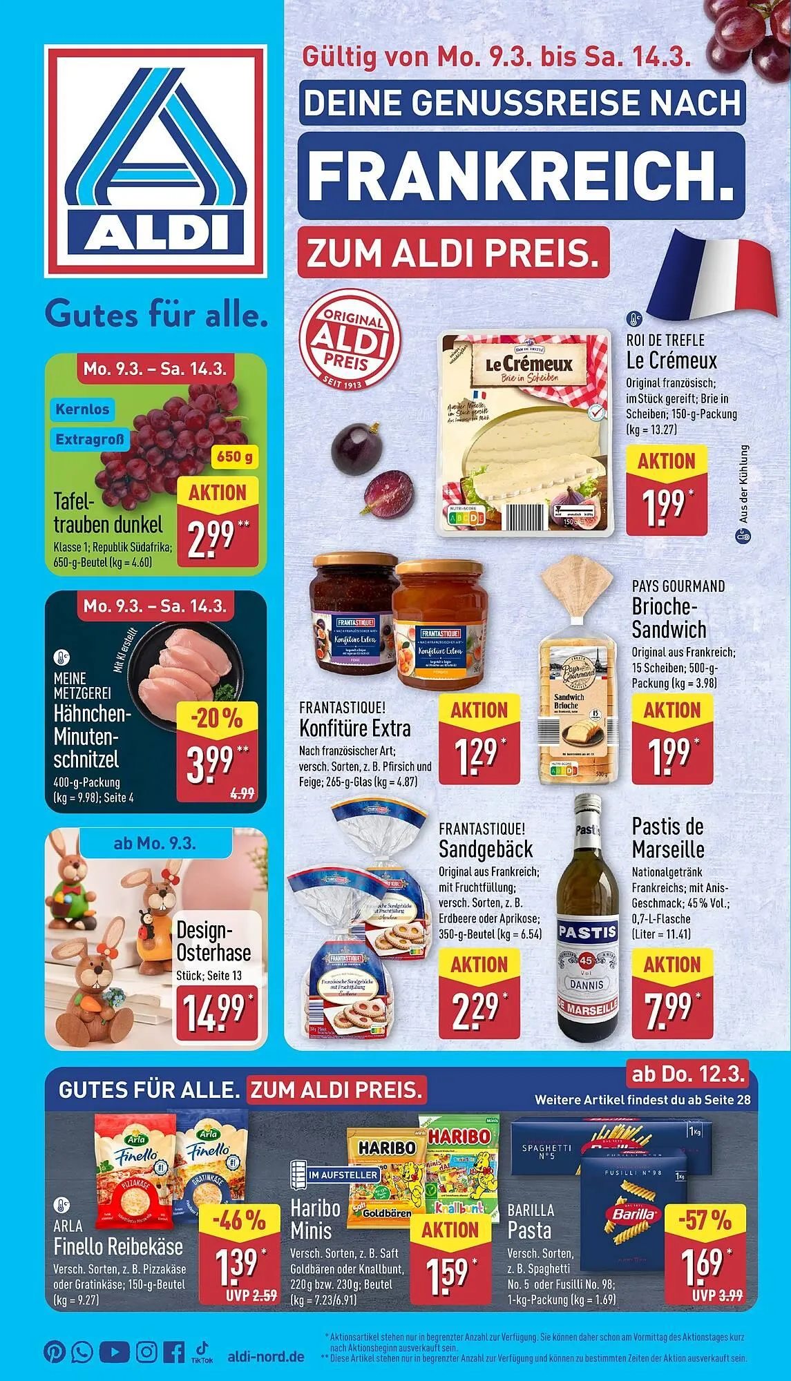 Aldi Nord Prospekt von 9. März bis 14. März 2026 - Prospekt seite 1