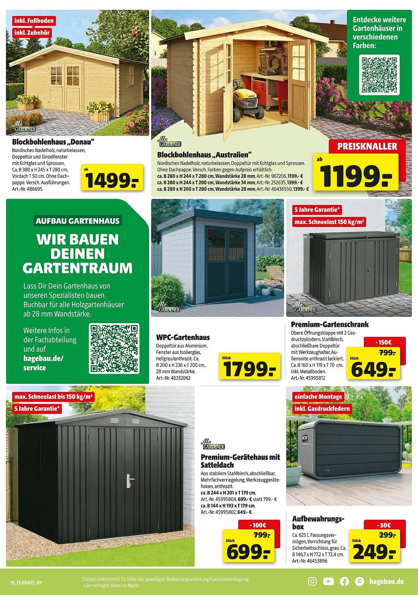 Hagebau Prospekt von 5. April bis 12. April 2025 - Prospekt seite 15