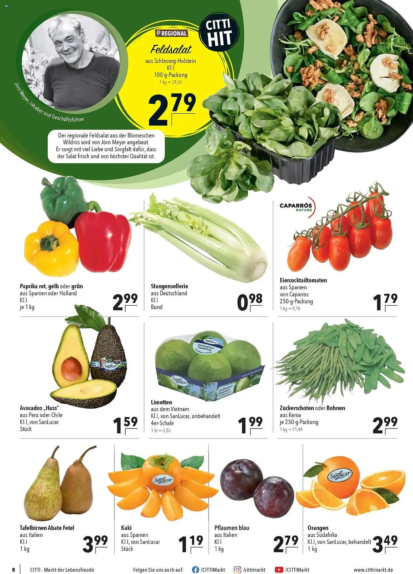 CITTI Markt Prospekt von 29. Oktober bis 4. November 2025 - Prospekt seite 8