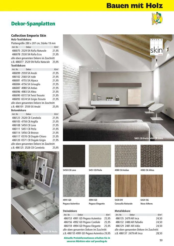 Holz-& Baukatalog 2024/25 von 27. März bis 31. Januar 2025 - Prospekt seite 53