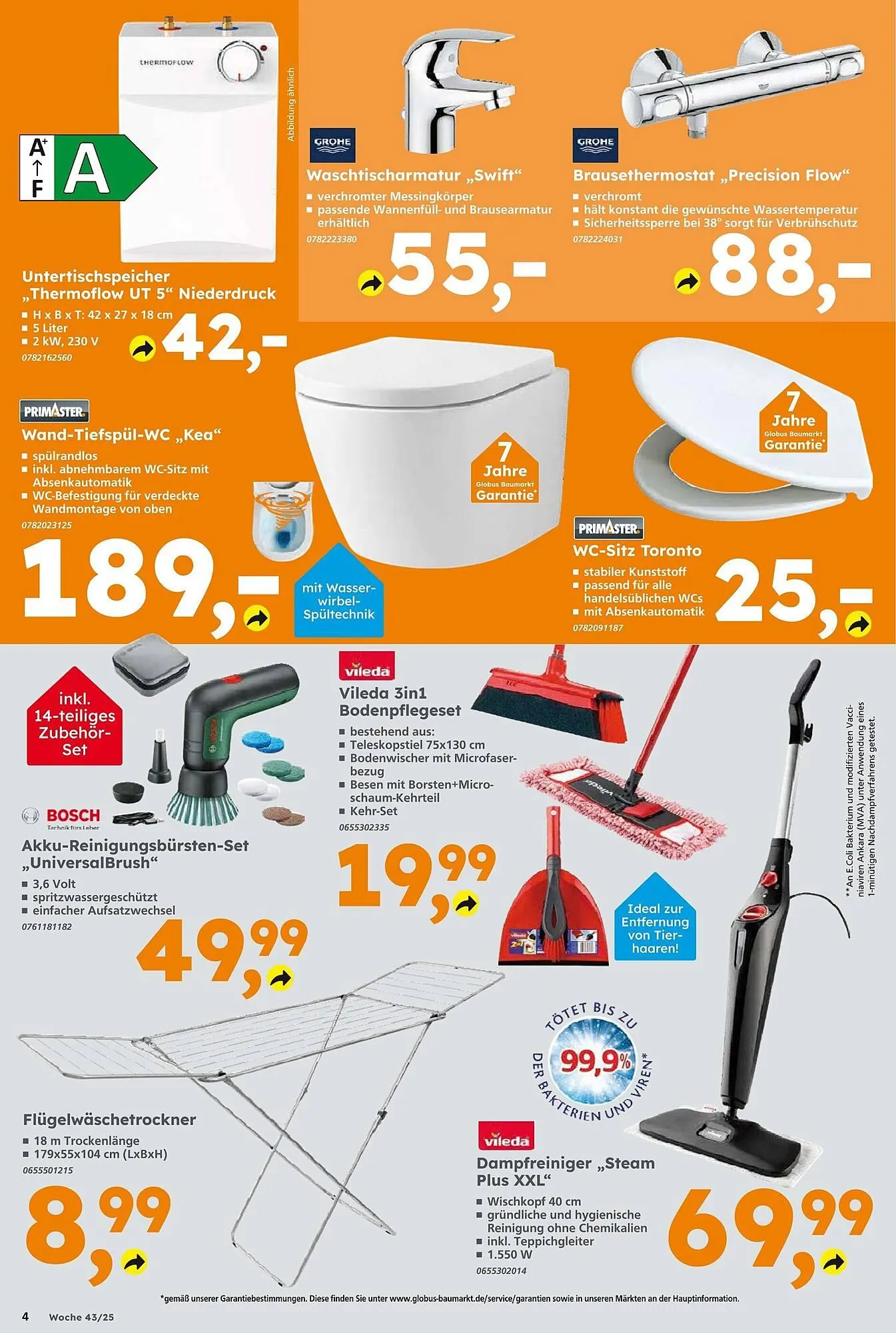 Globus Baumarkt Prospekt von 19. Oktober bis 25. Oktober 2025 - Prospekt seite 4