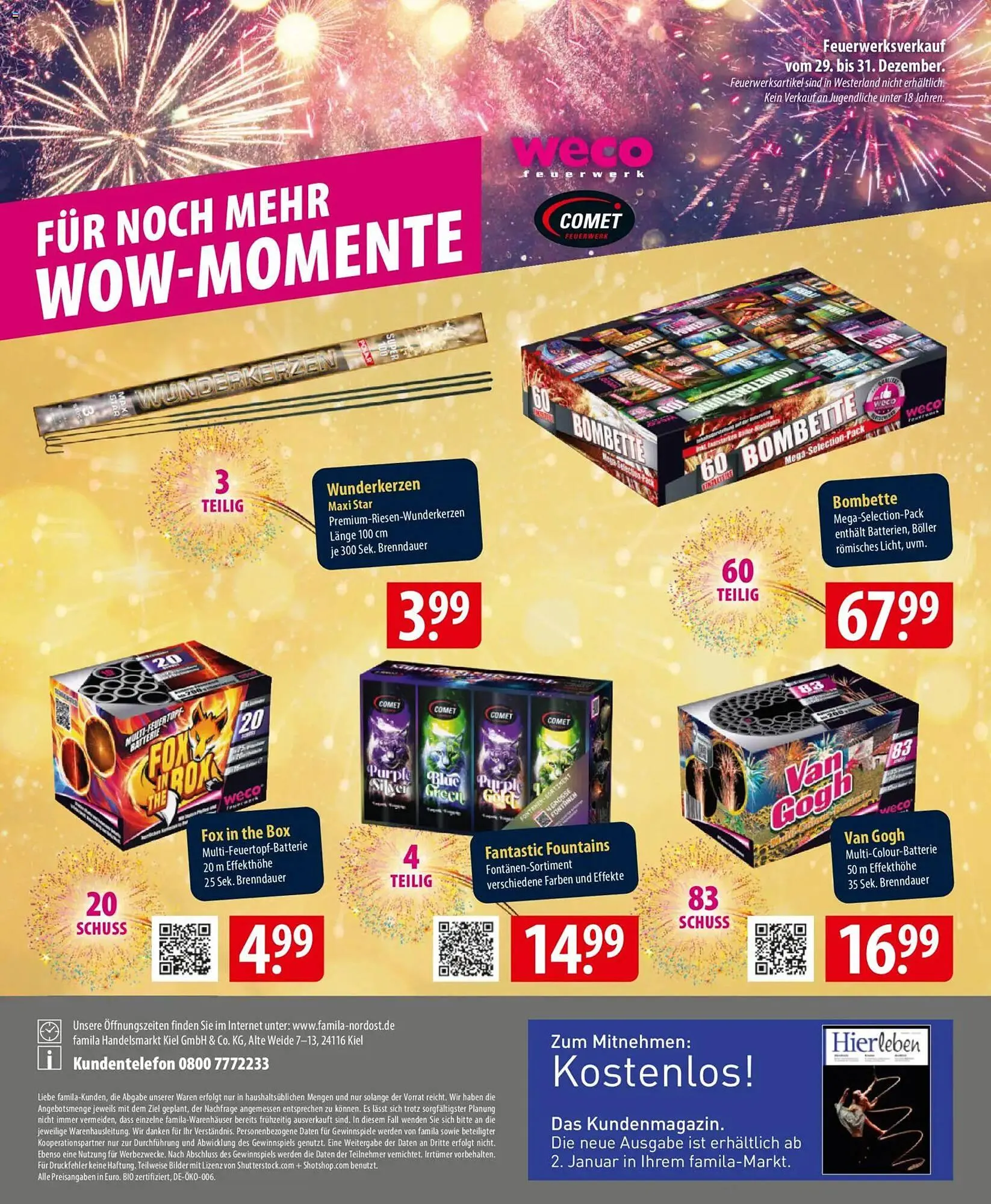 Famila Nord Ost Prospekt von 29. Dezember bis 3. Januar 2026 - Prospekt seite 28