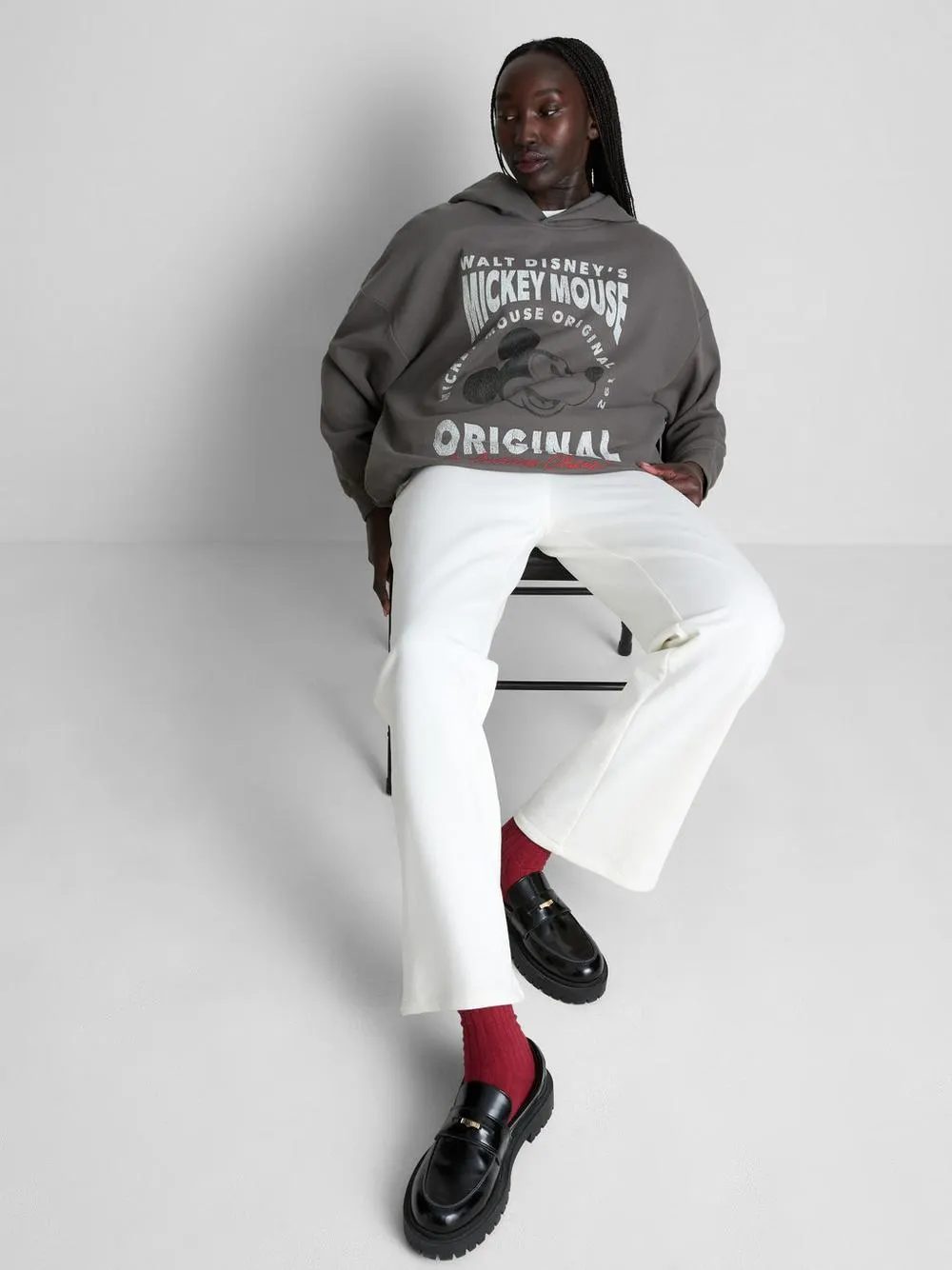 „Disney Micky Maus“ Vintage-Hoodie aus Baumwollmischung