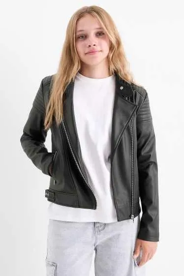 Biker jacket - faux leather
