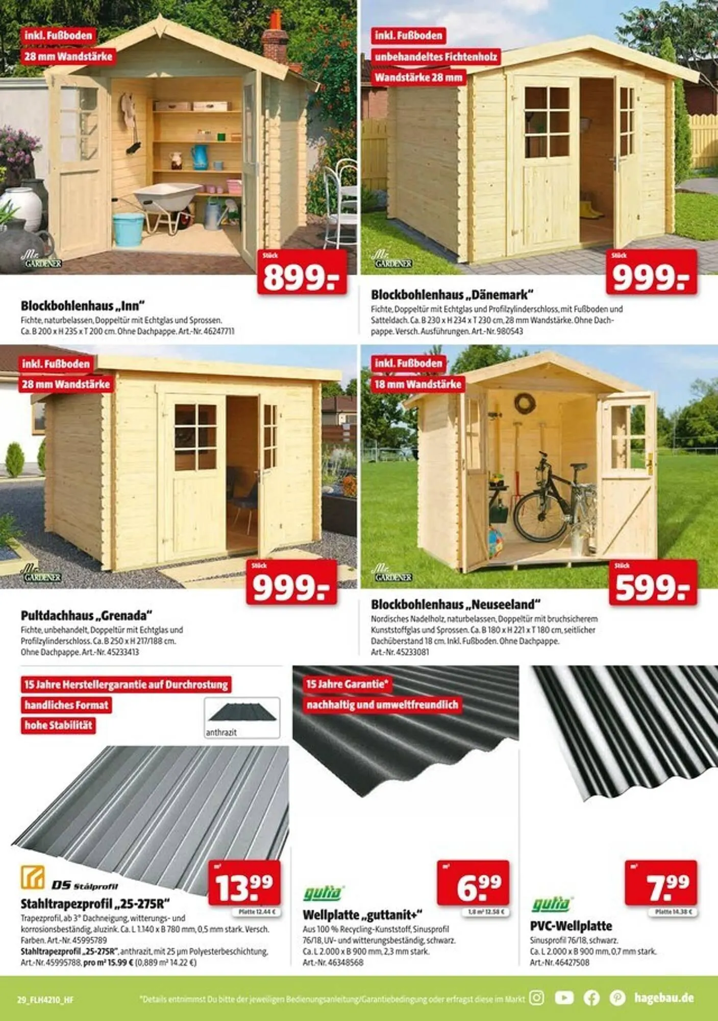 Hagebau Prospekt von 1. März bis 12. April 2025 - Prospekt seite 29