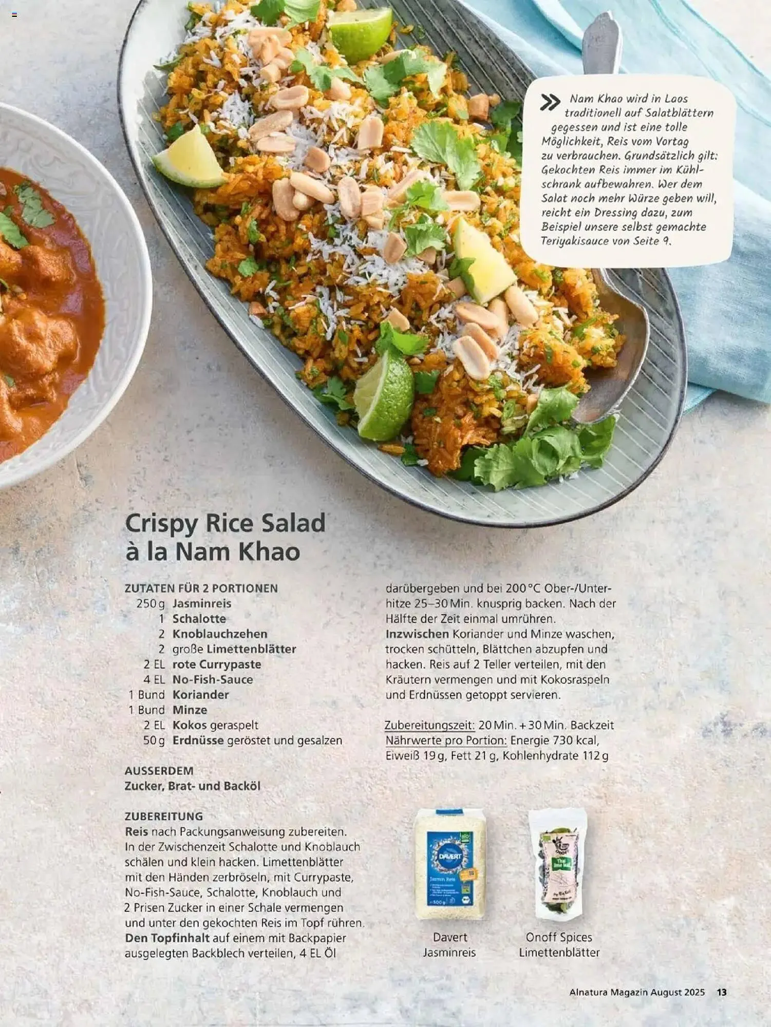 Alnatura Prospekt von 1. August bis 31. August 2025 - Prospekt seite 13