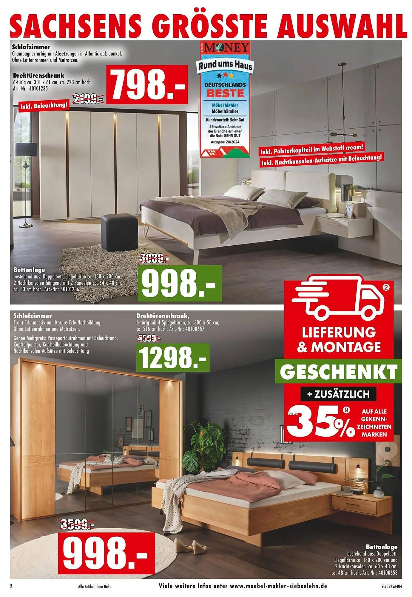 Möbel Mahler Prospekt von 7. Mai bis 13. Mai 2025 - Prospekt seite 2