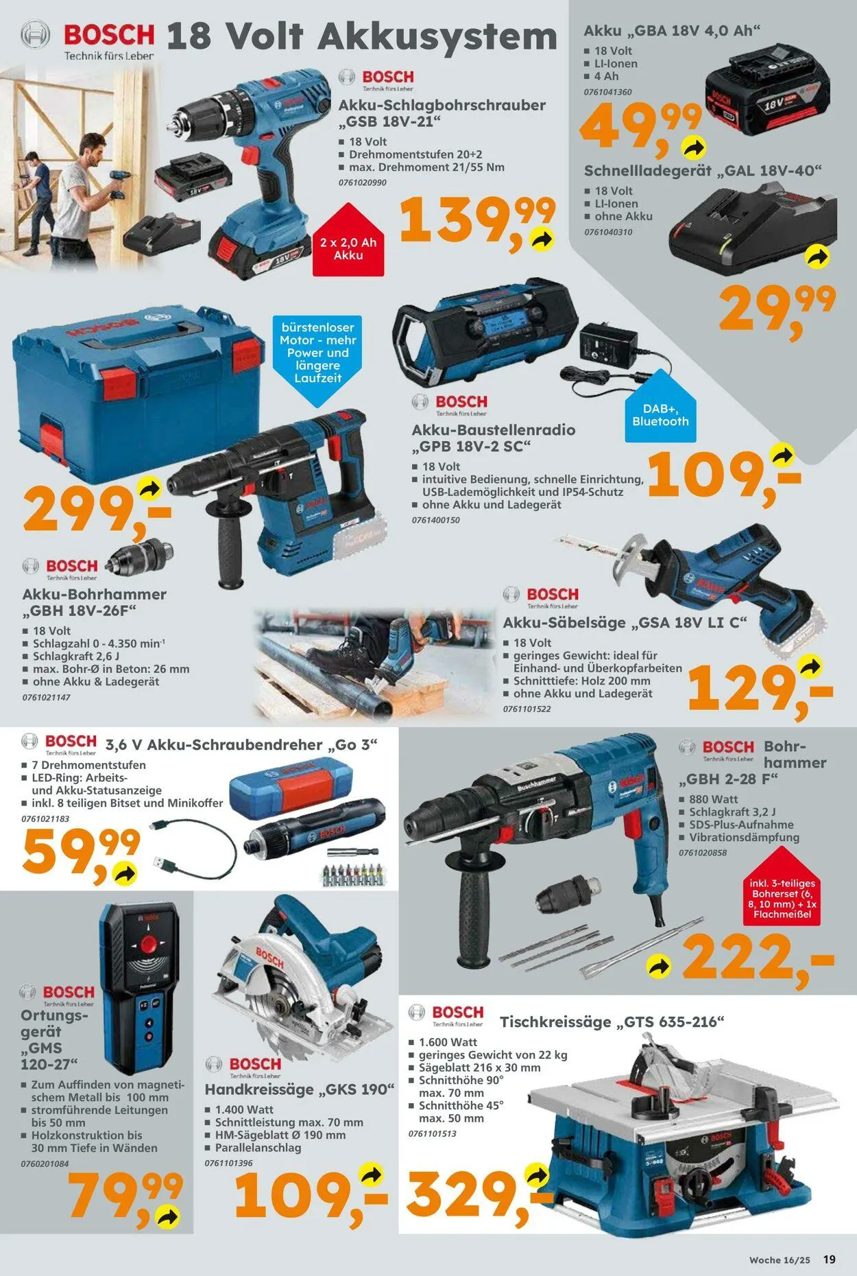 Globus Baumarkt Aktueller Prospekt von 13. April bis 19. April 2025 - Prospekt seite 19