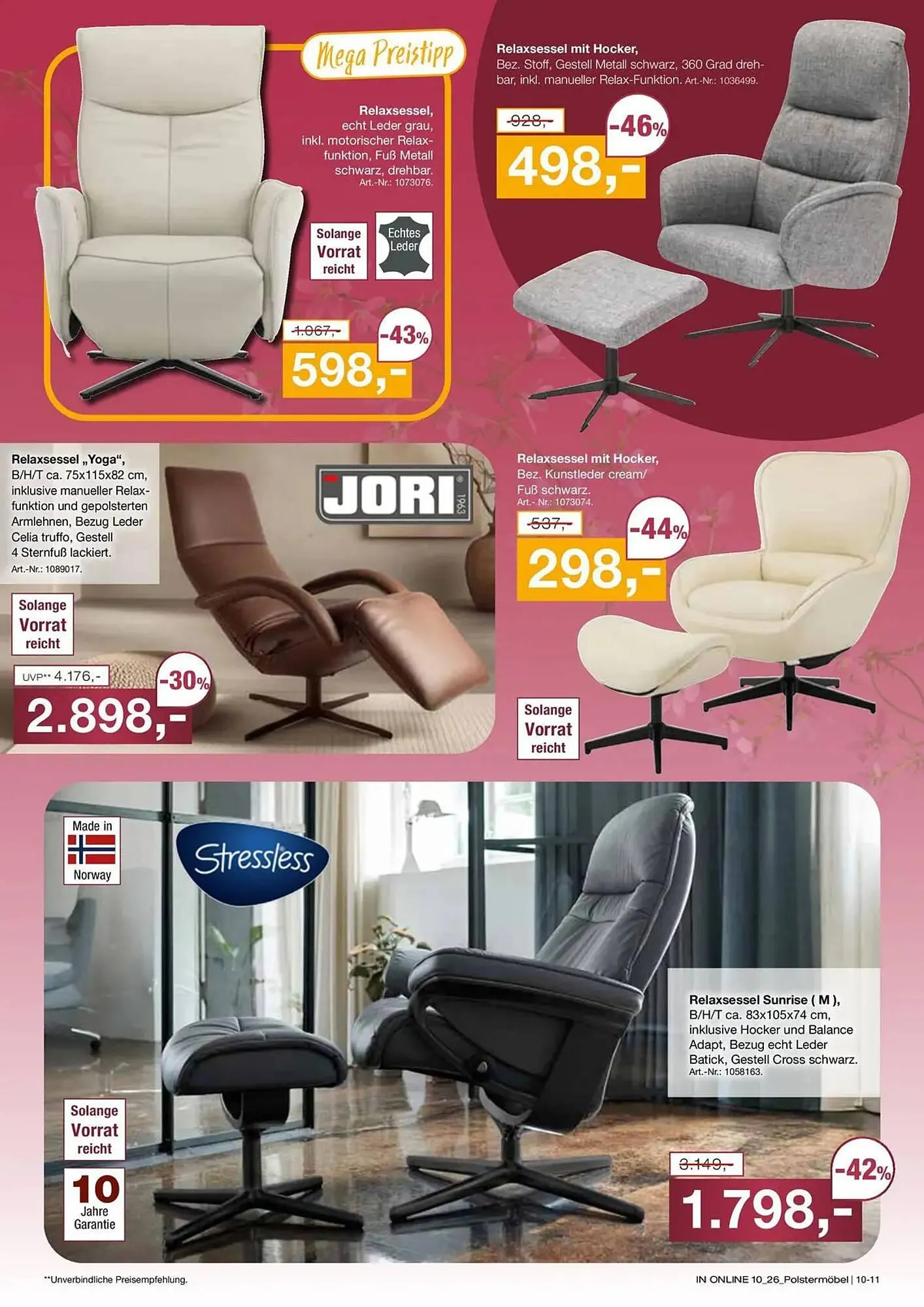 Möbel Inhofer Prospekt von 16. April bis 2. Mai 2026 - Prospekt seite 11