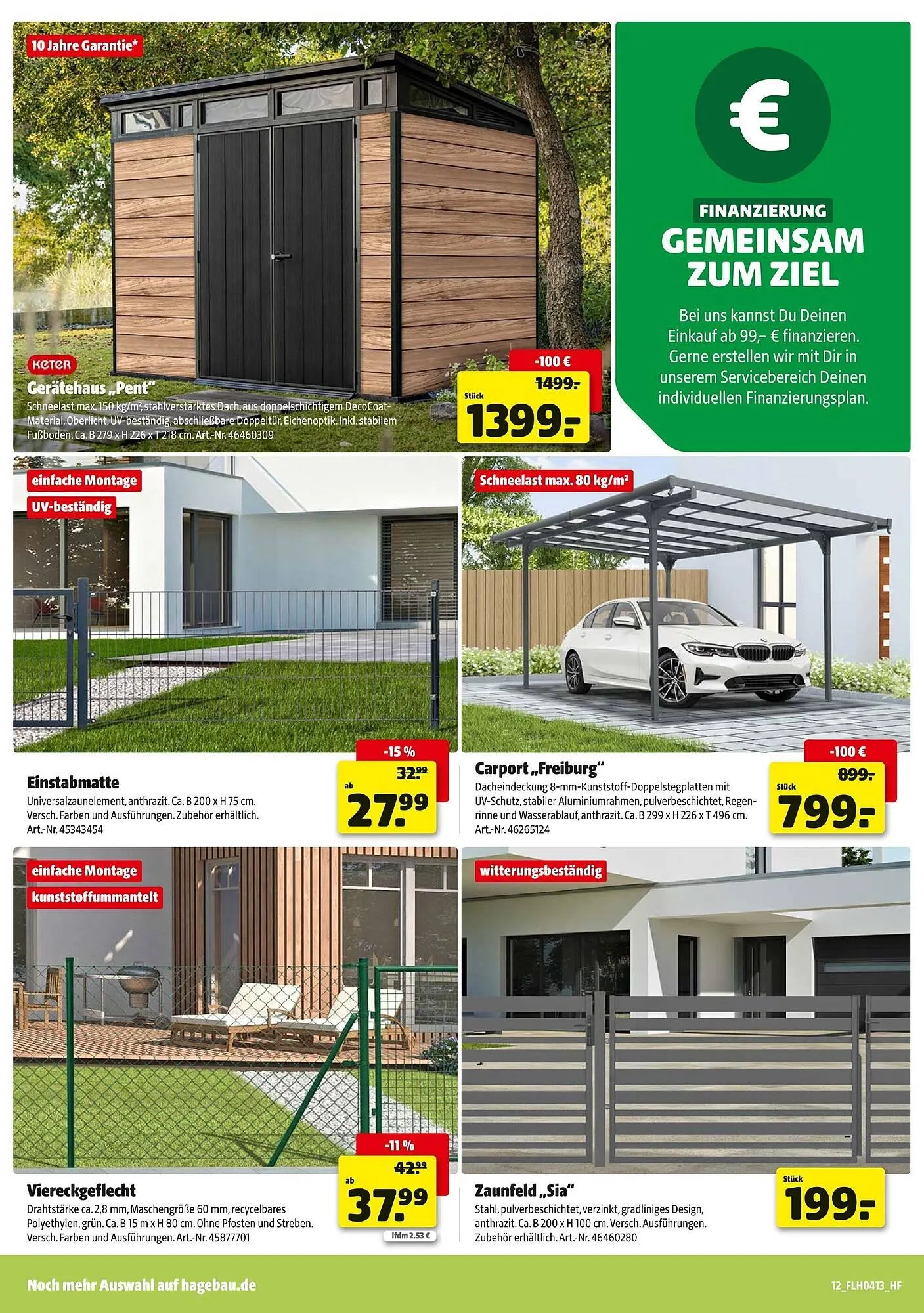 Hagebau Prospekt von 21. März bis 28. März 2026 - Prospekt seite 12