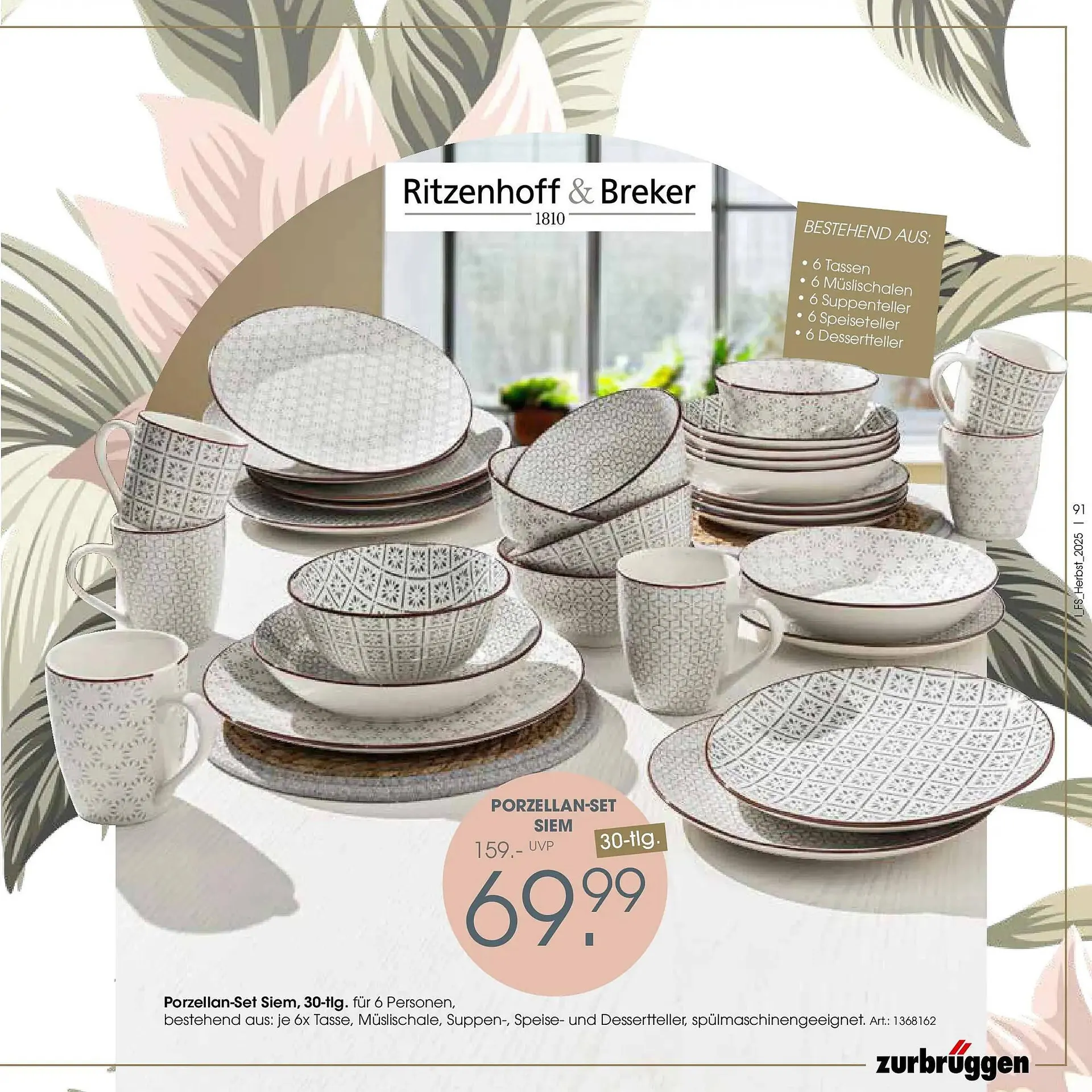 Zurbrüggen Prospekt von 19. Oktober bis 31. Januar 2026 - Prospekt seite 91