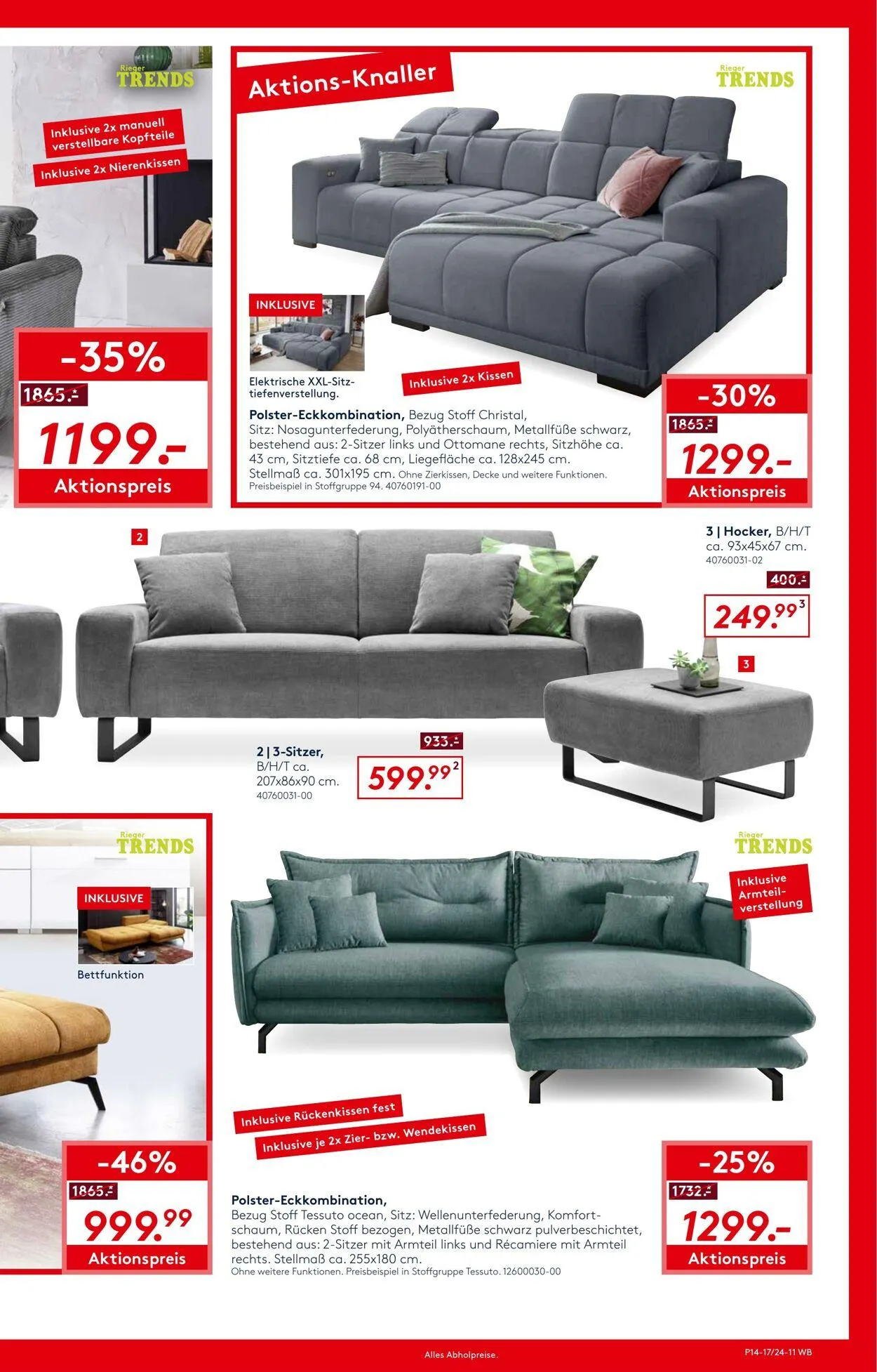 Möbel Rieger Aktueller Prospekt von 5. November bis 19. November 2025 - Prospekt seite 11