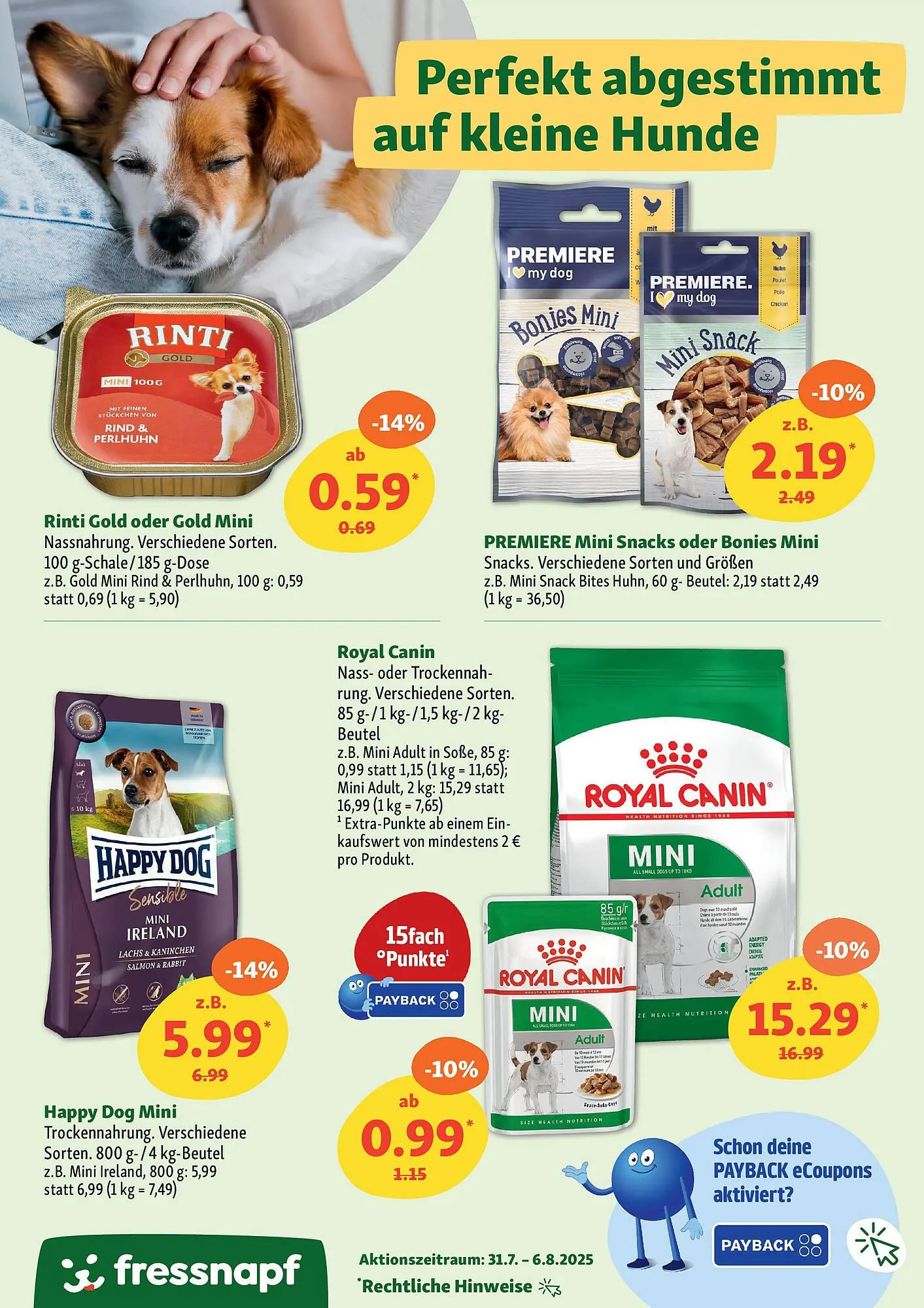 Fressnapf Prospekt von 30. Juli bis 6. August 2025 - Prospekt seite 12