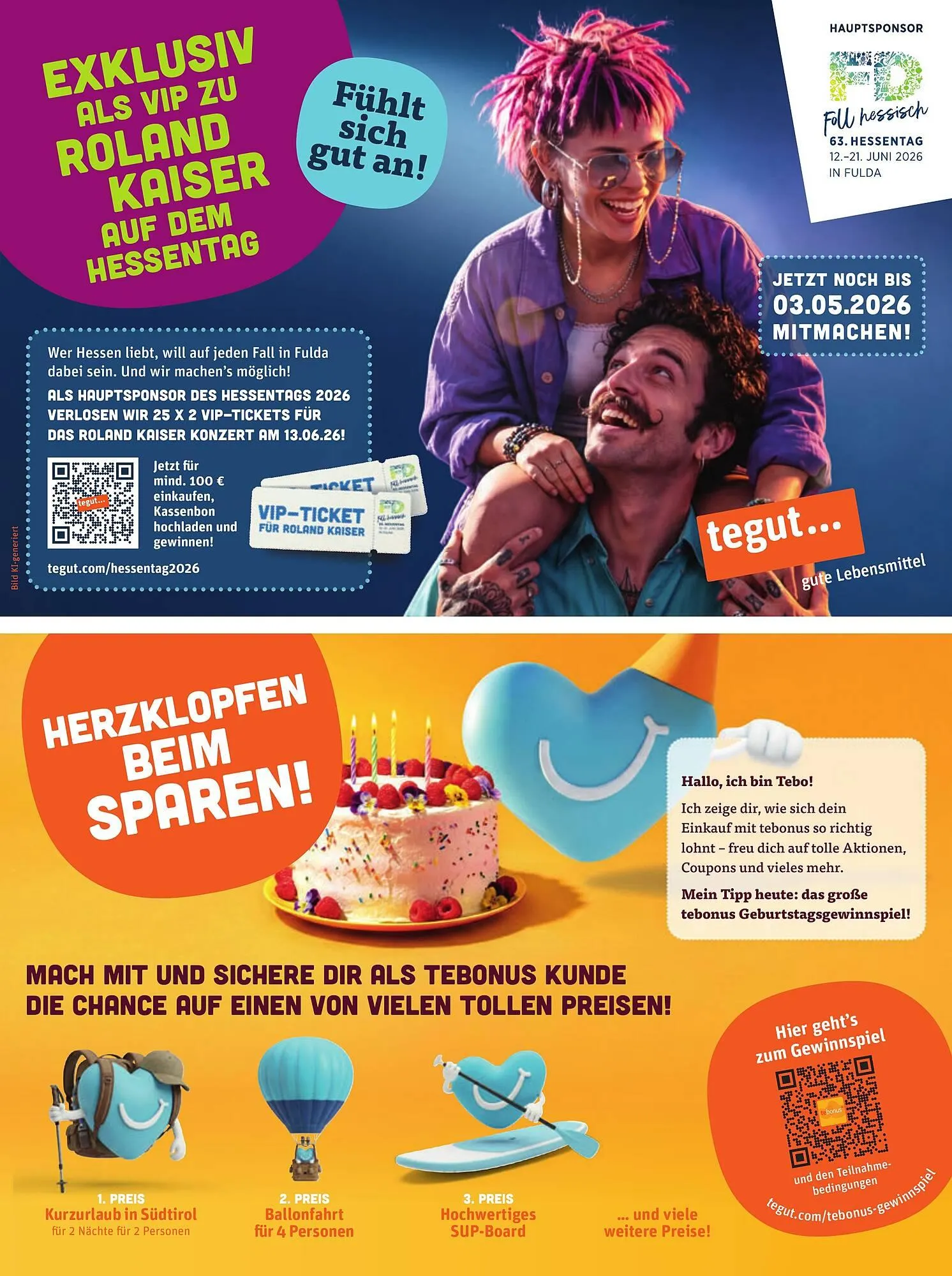 Tegut Prospekt von 30. April bis 2. Mai 2026 - Prospekt seite 15