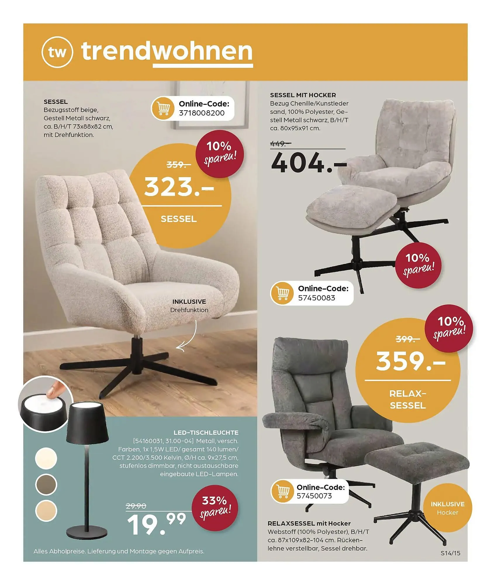 Möbel Buss Prospekt von 26. Februar bis 16. März 2026 - Prospekt seite 15