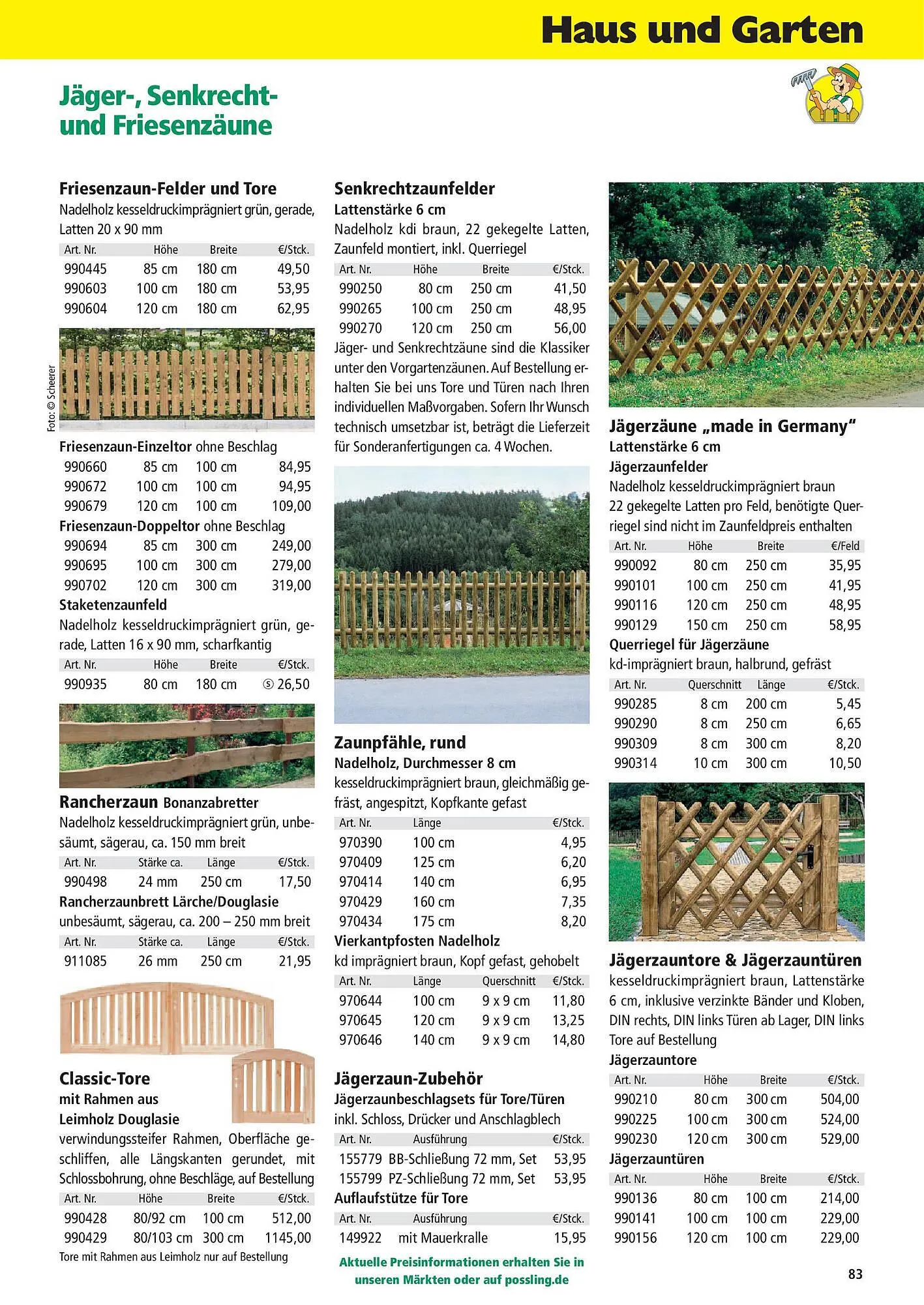 Holz Possling Prospekt von 31. März bis 30. Juni 2025 - Prospekt seite 83