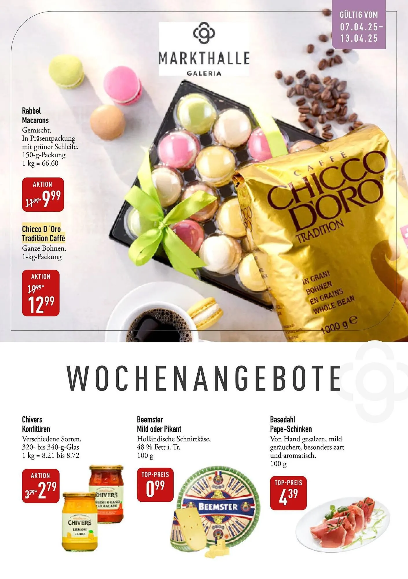 Galeria Markthalle Prospekt von 7. April bis 14. April 2025 - Prospekt seite 1