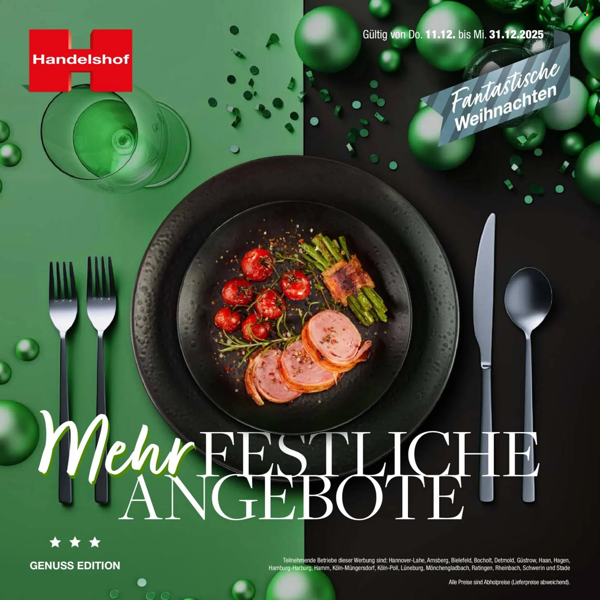 Handelshof Prospekt von 11. Dezember bis 31. Dezember 2025 - Prospekt seite 1