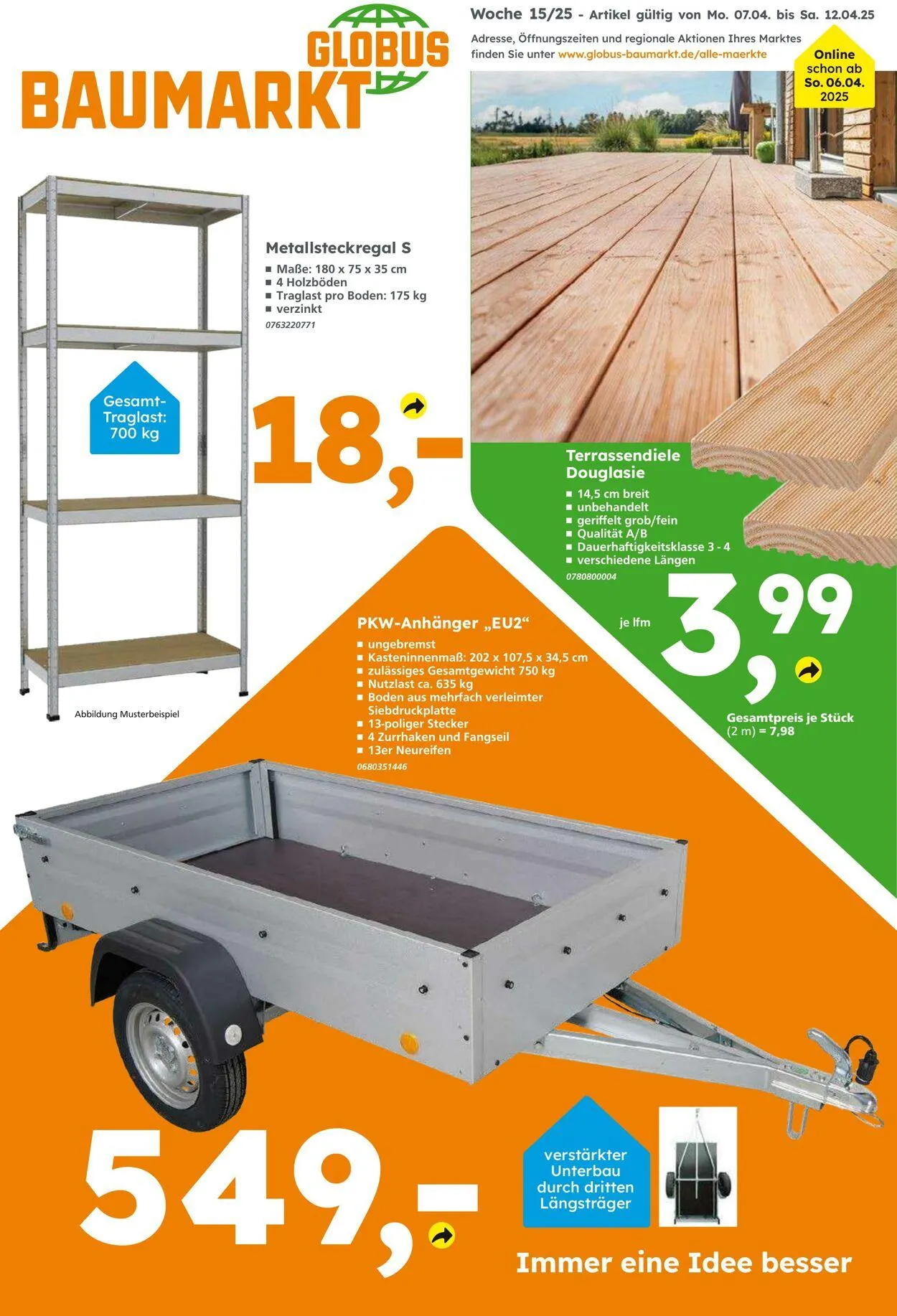 Globus Baumarkt Aktueller Prospekt - 1