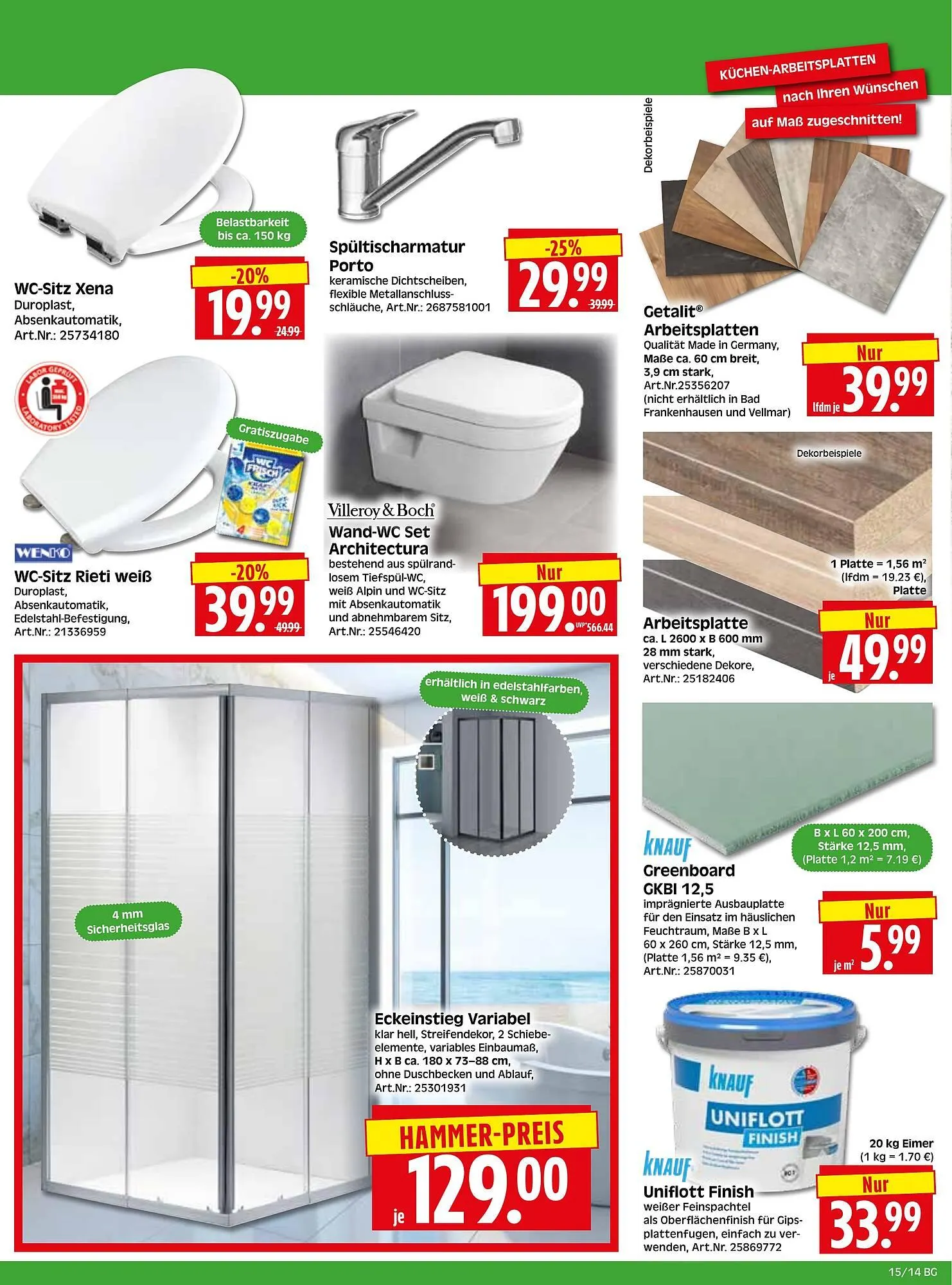 Herkules Baumarkt Prospekt von 7. April bis 11. April 2026 - Prospekt seite 14