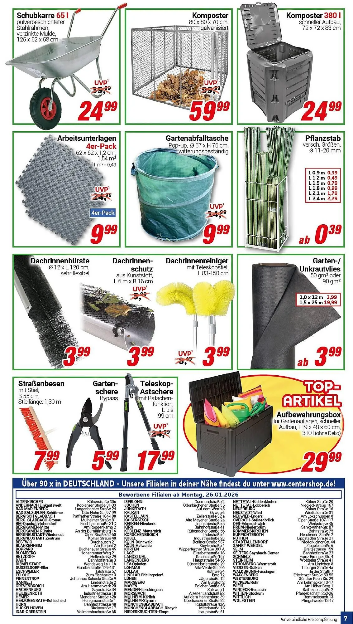 CENTERSHOP Prospekt von 26. Januar bis 31. Januar 2026 - Prospekt seite 7