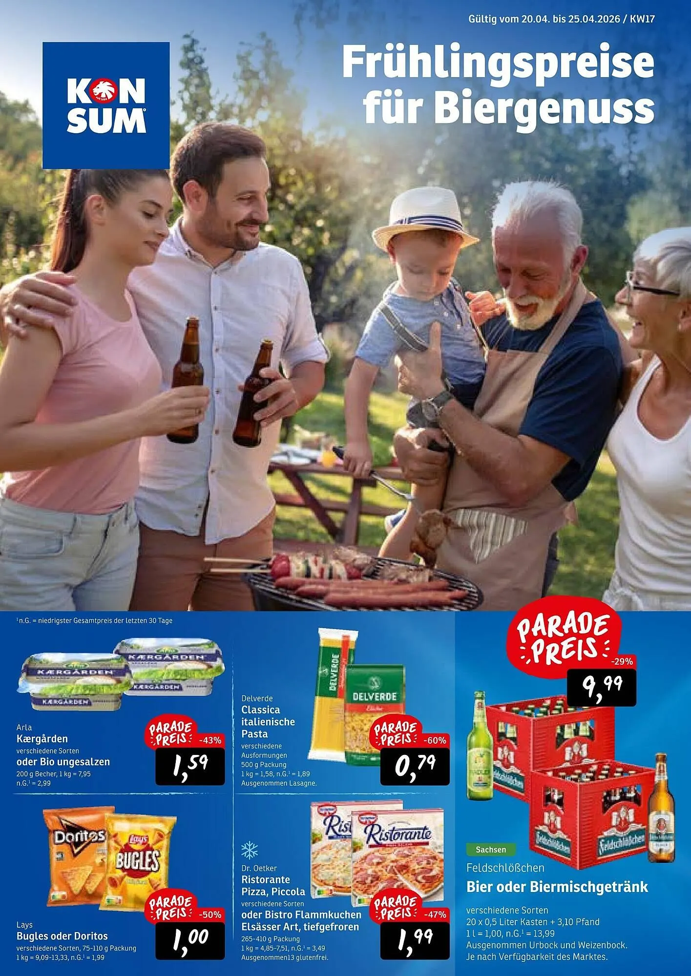 KONSUM Prospekt von 20. April bis 25. April 2026 - Prospekt seite 1
