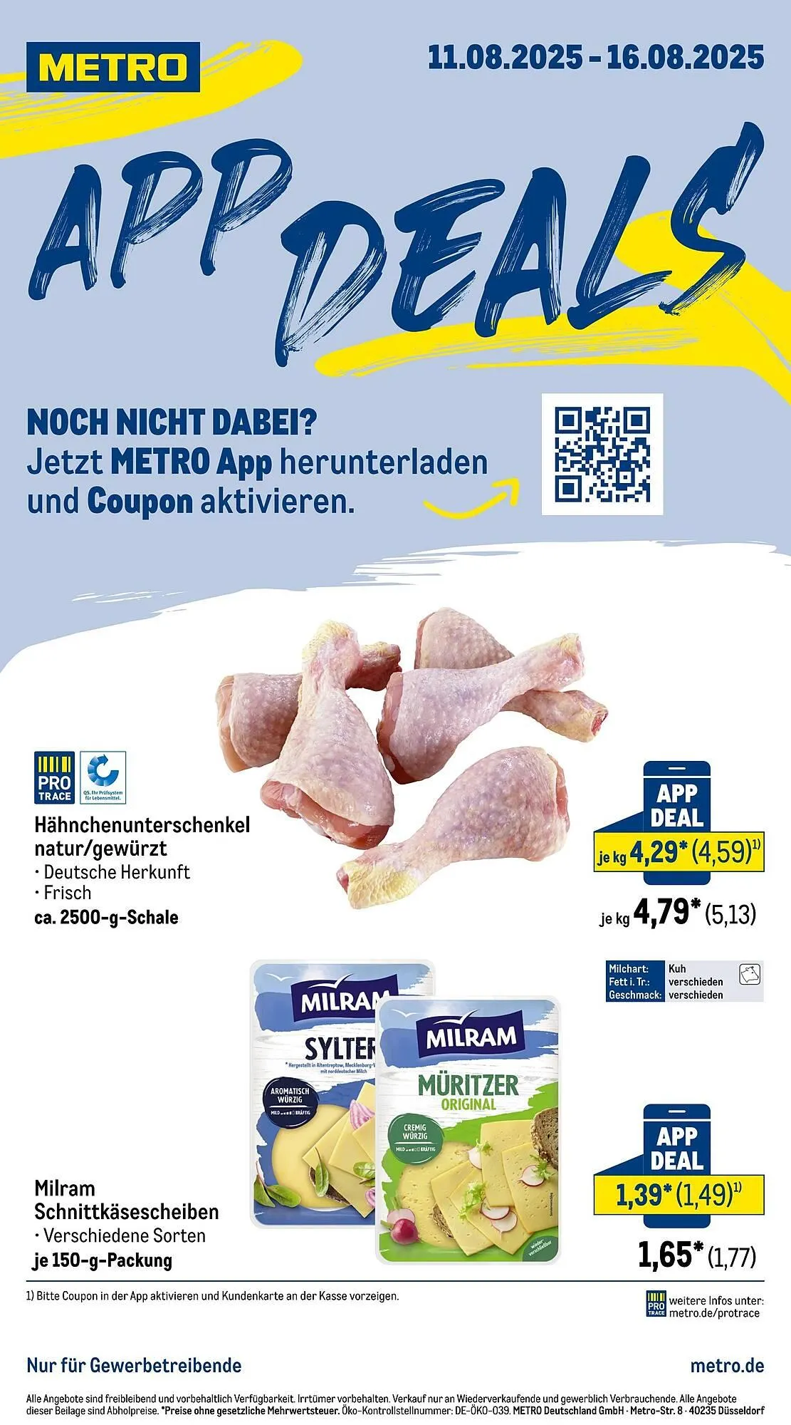 METRO Prospekt von 11. August bis 17. August 2025 - Prospekt seite 1