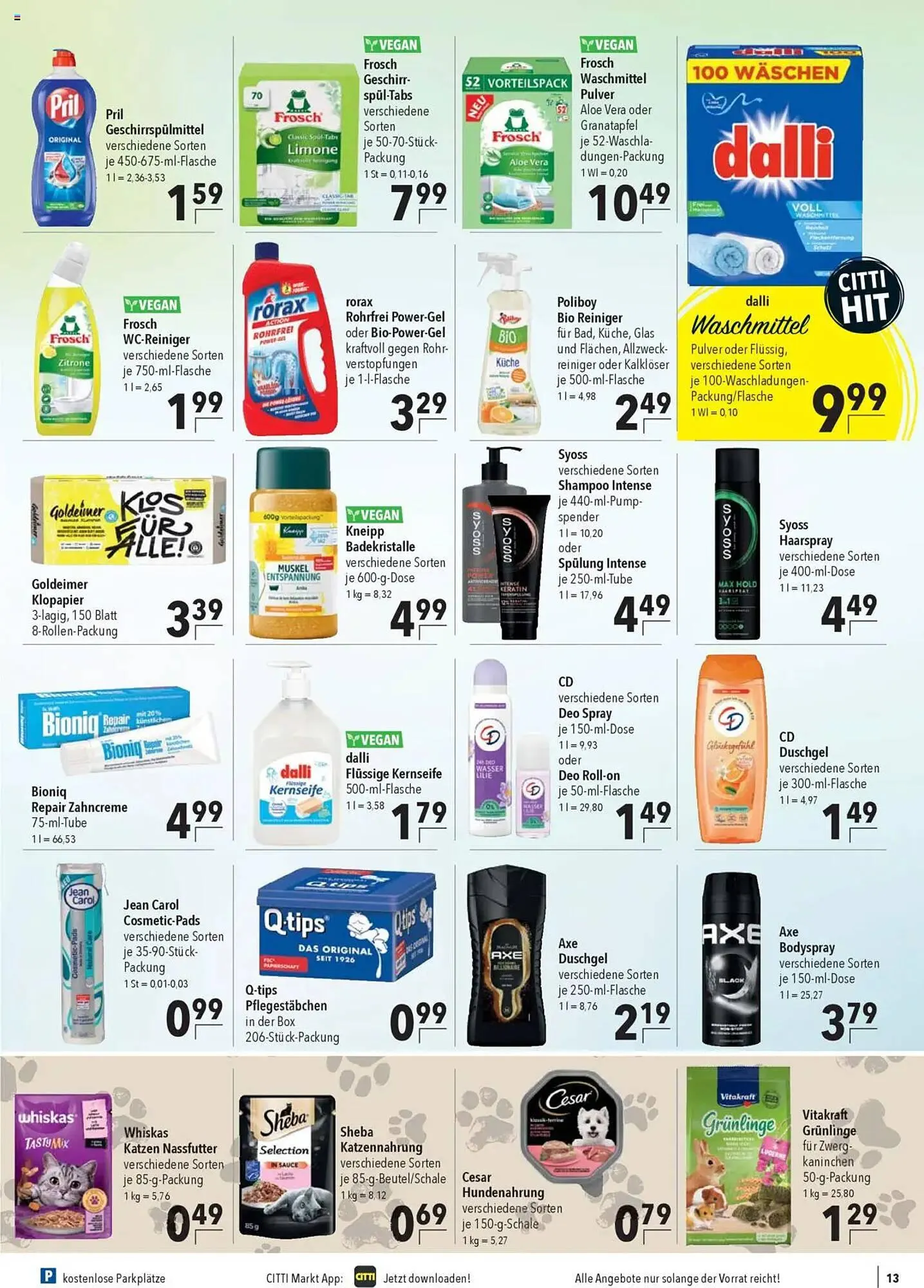 CITTI Markt Prospekt von 22. Oktober bis 28. Oktober 2025 - Prospekt seite 13