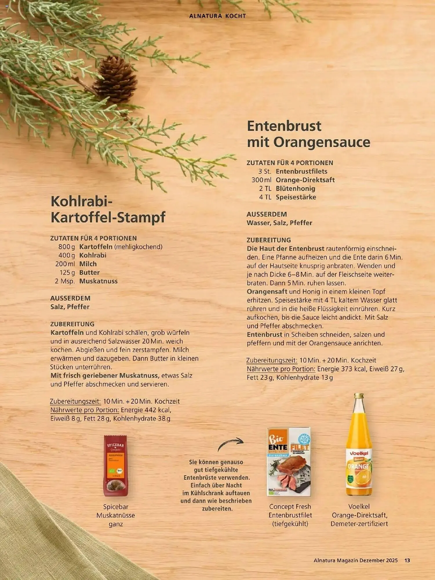 Alnatura Prospekt von 1. Dezember bis 31. Dezember 2025 - Prospekt seite 13