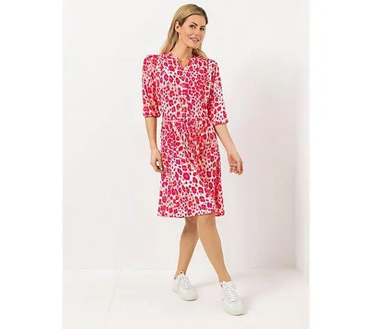 AMINATI® Kleid, 3/4-Arm V-Ausschnitt Kordelzug figurumspielend