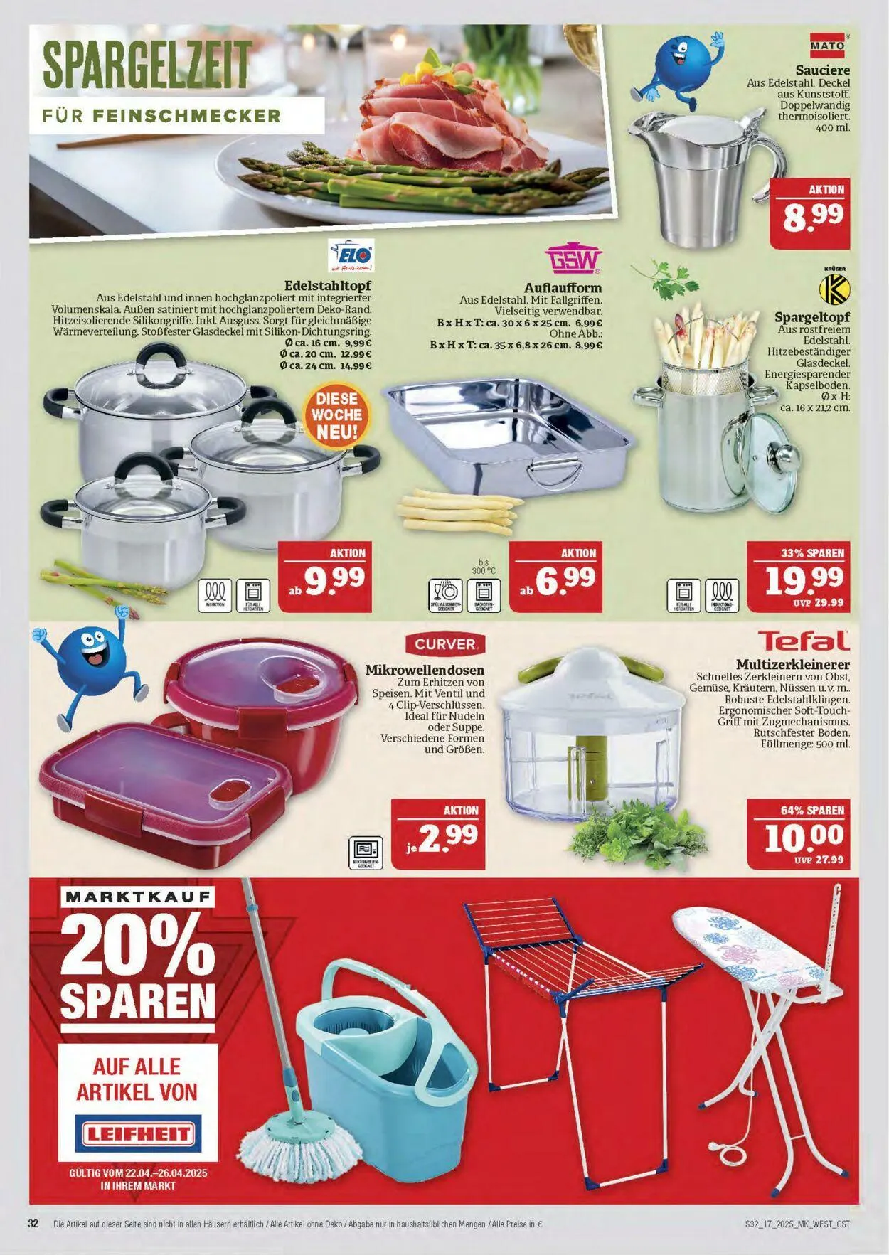 Marktkauf - Nürnberg-Thon Aktueller Prospekt von 22. April bis 26. April 2025 - Prospekt seite 32