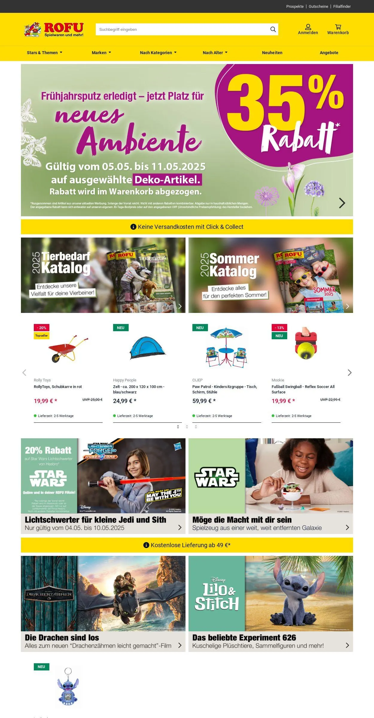 ROFU Kinderland Aktueller Prospekt von 5. Mai bis 14. Mai 2025 - Prospekt seite 1