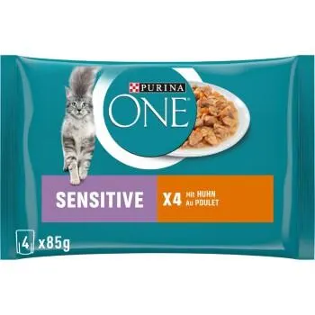 Purina ONE Sensitive Huhn & Karotten 4x85g