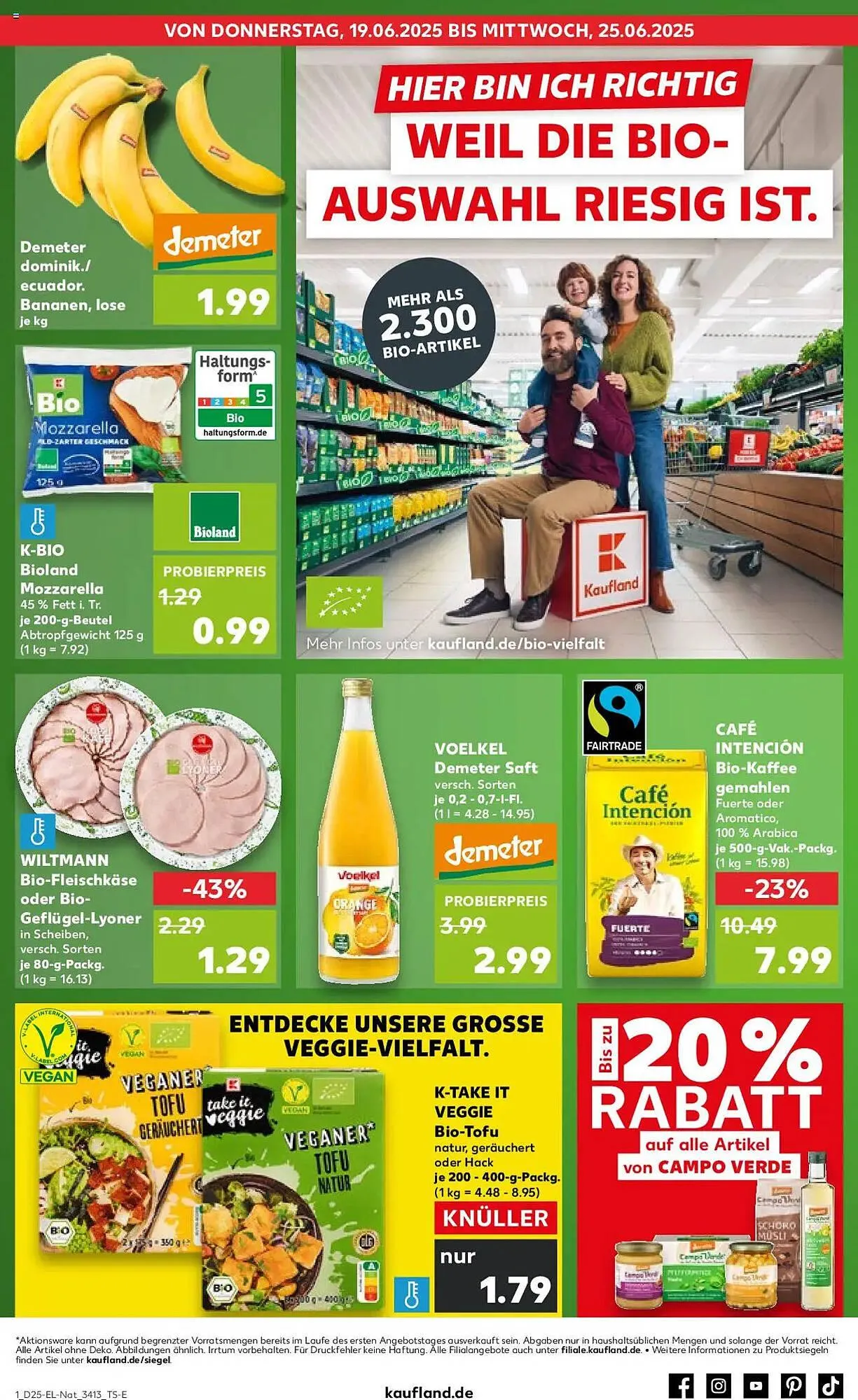 Kaufland Prospekt von 19. Juni bis 25. Juni 2025 - Prospekt seite 1