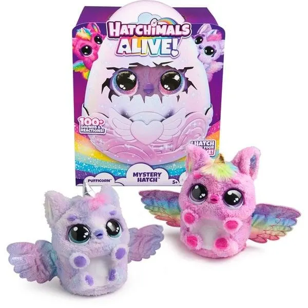 Hatchimals Alive Mystery Ei Pufficorn, Spielfigur