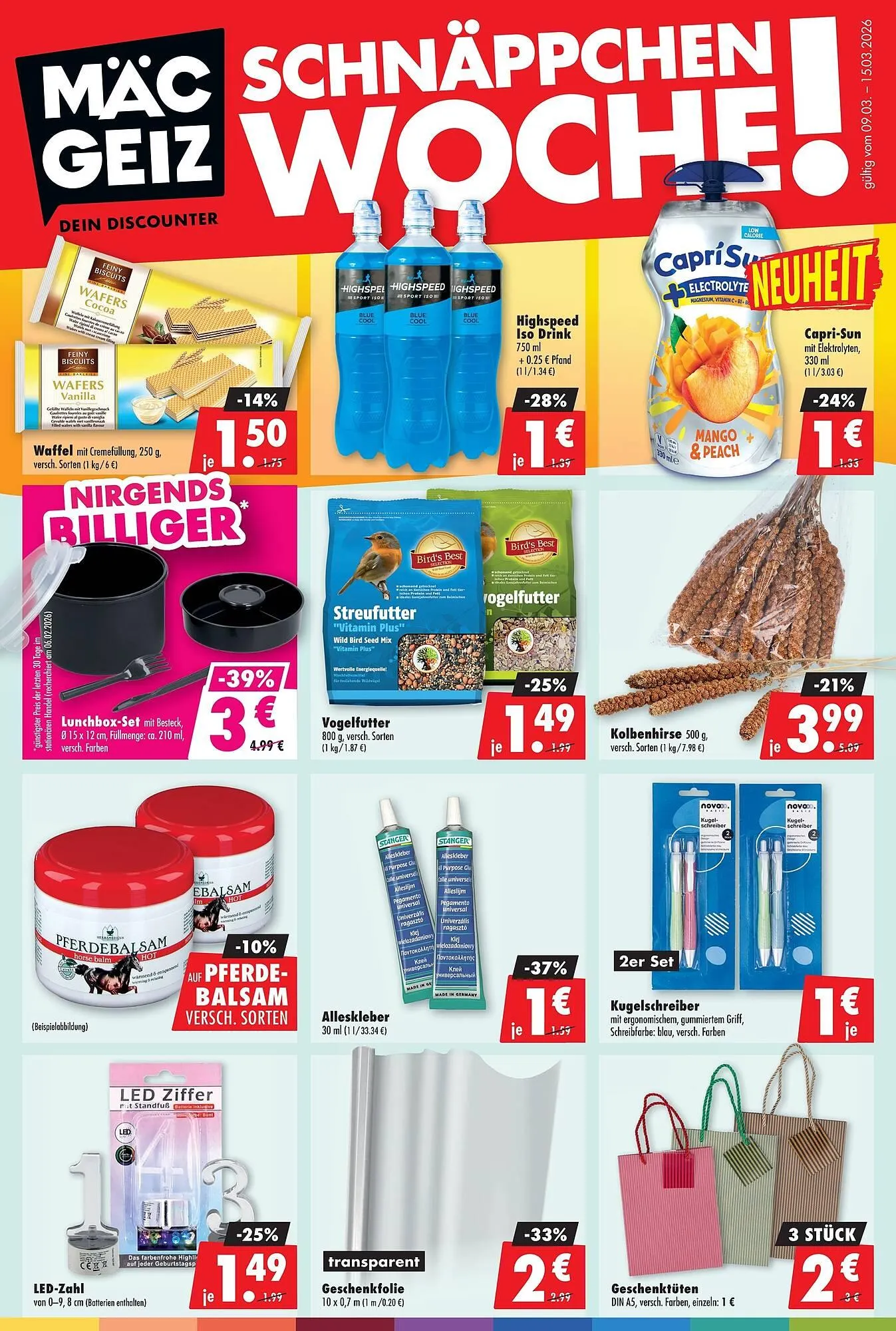 Mäc Geiz Prospekt von 9. März bis 15. März 2026 - Prospekt seite 1