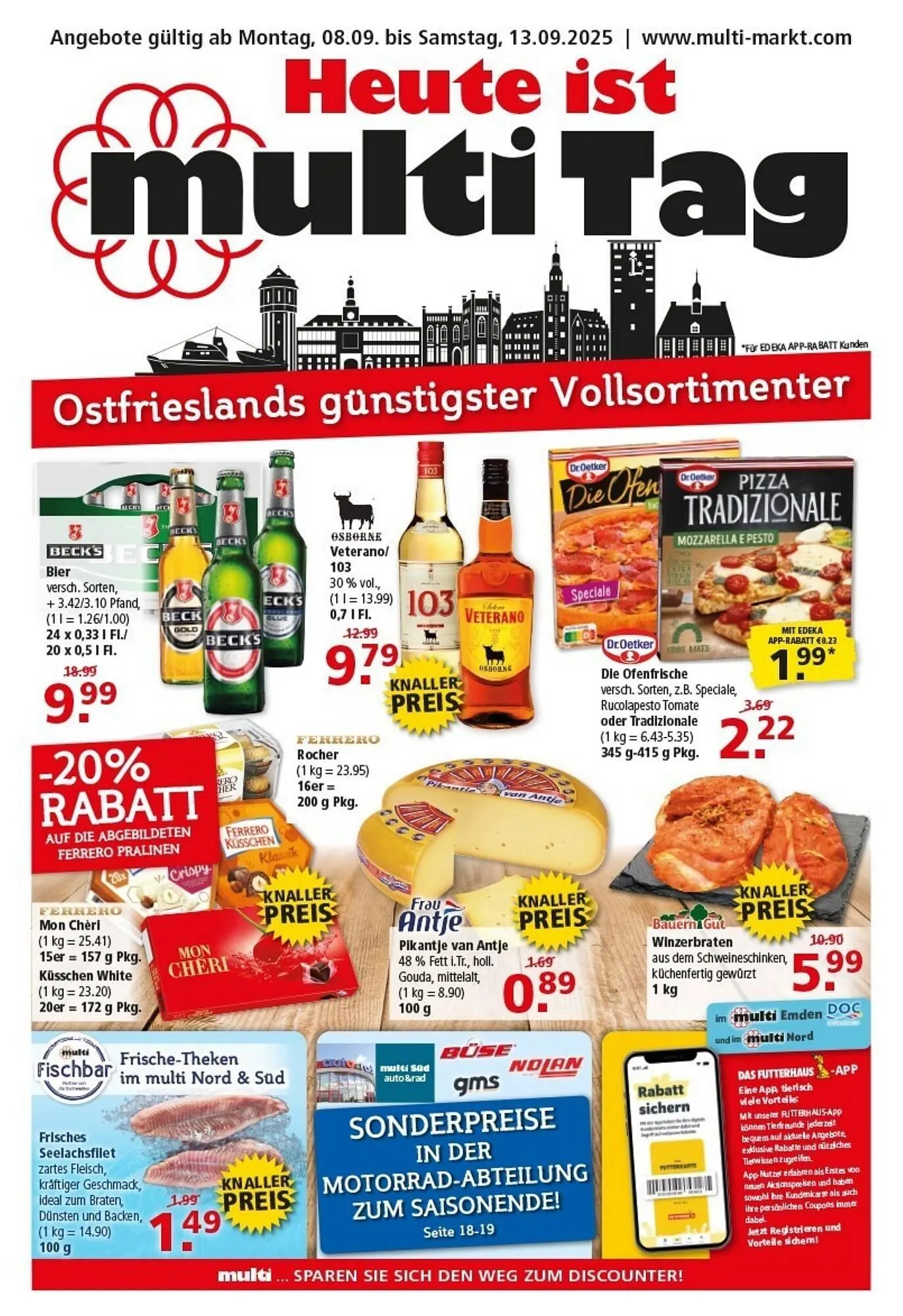 Multi Markt Prospekt von 8. September bis 13. September 2025 - Prospekt seite 1