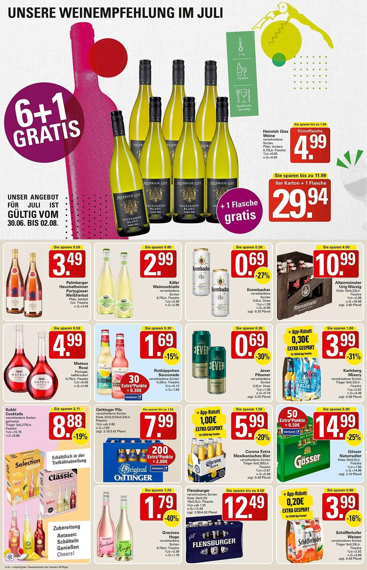 WEZ Prospekt von 30. Juni bis 5. Juli 2025 - Prospekt seite 14