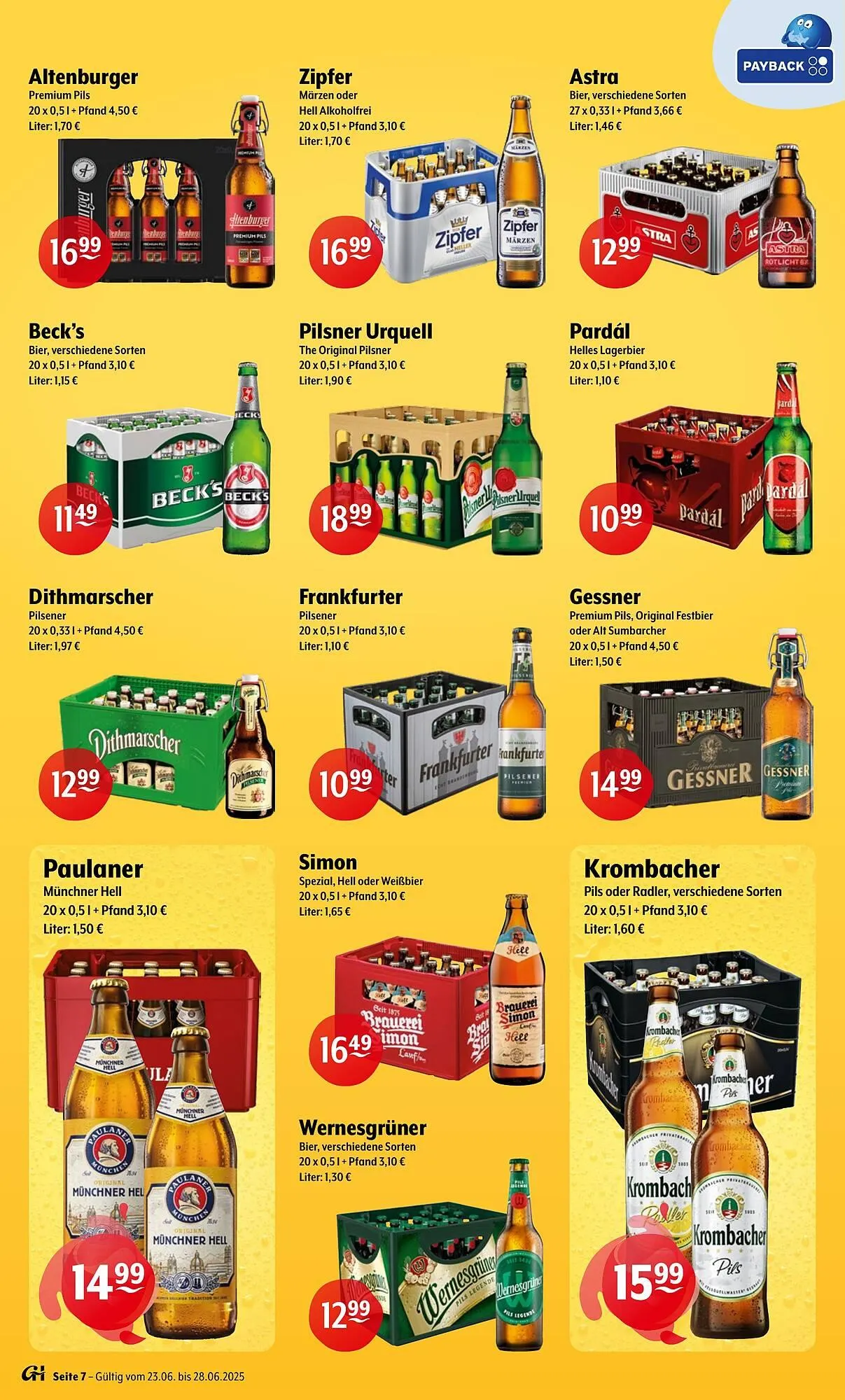 Getränke Hoffmann Prospekt von 23. Juni bis 28. Juni 2025 - Prospekt seite 7