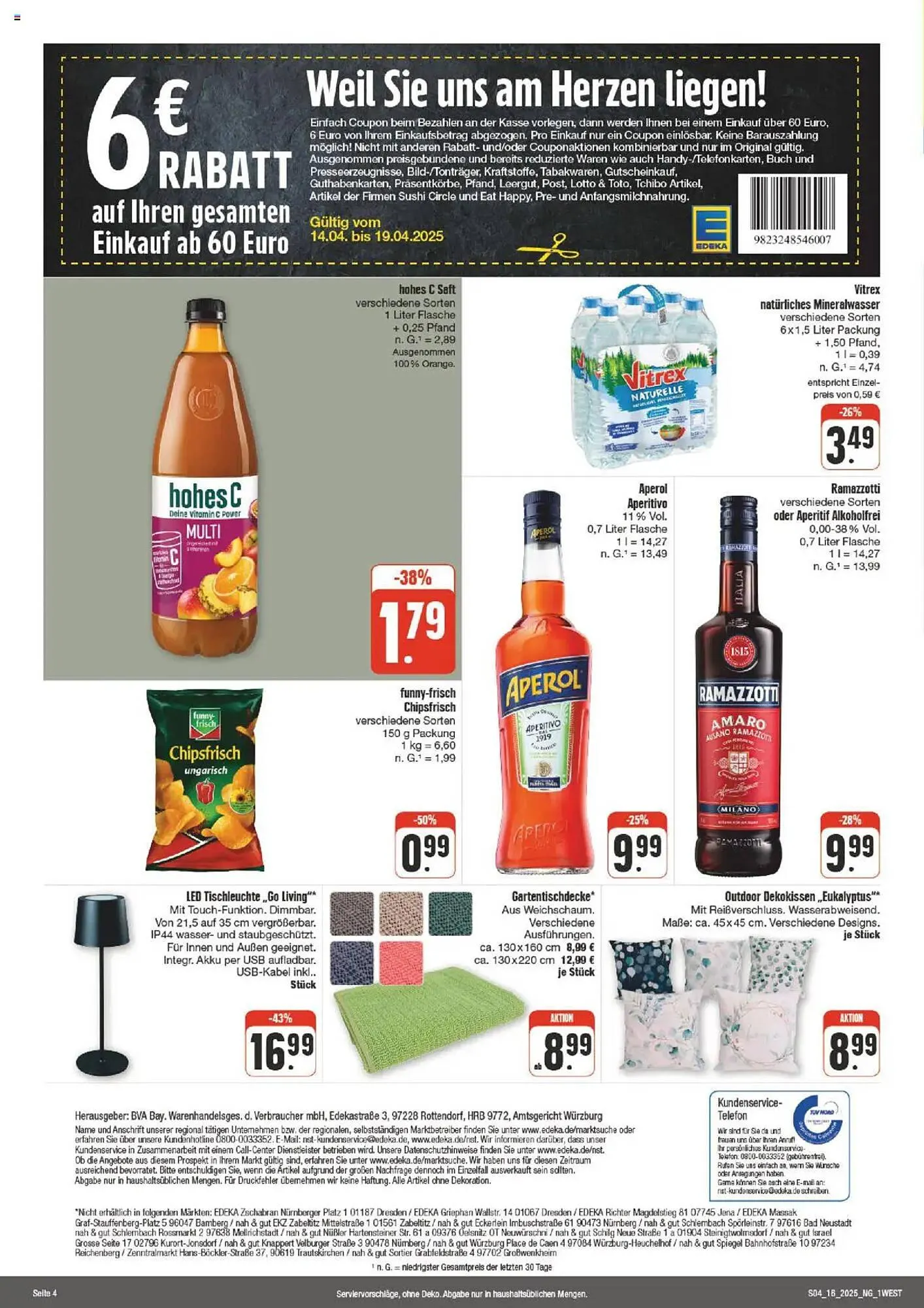 nah & gut Prospekt von 14. April bis 19. April 2025 - Prospekt seite 4