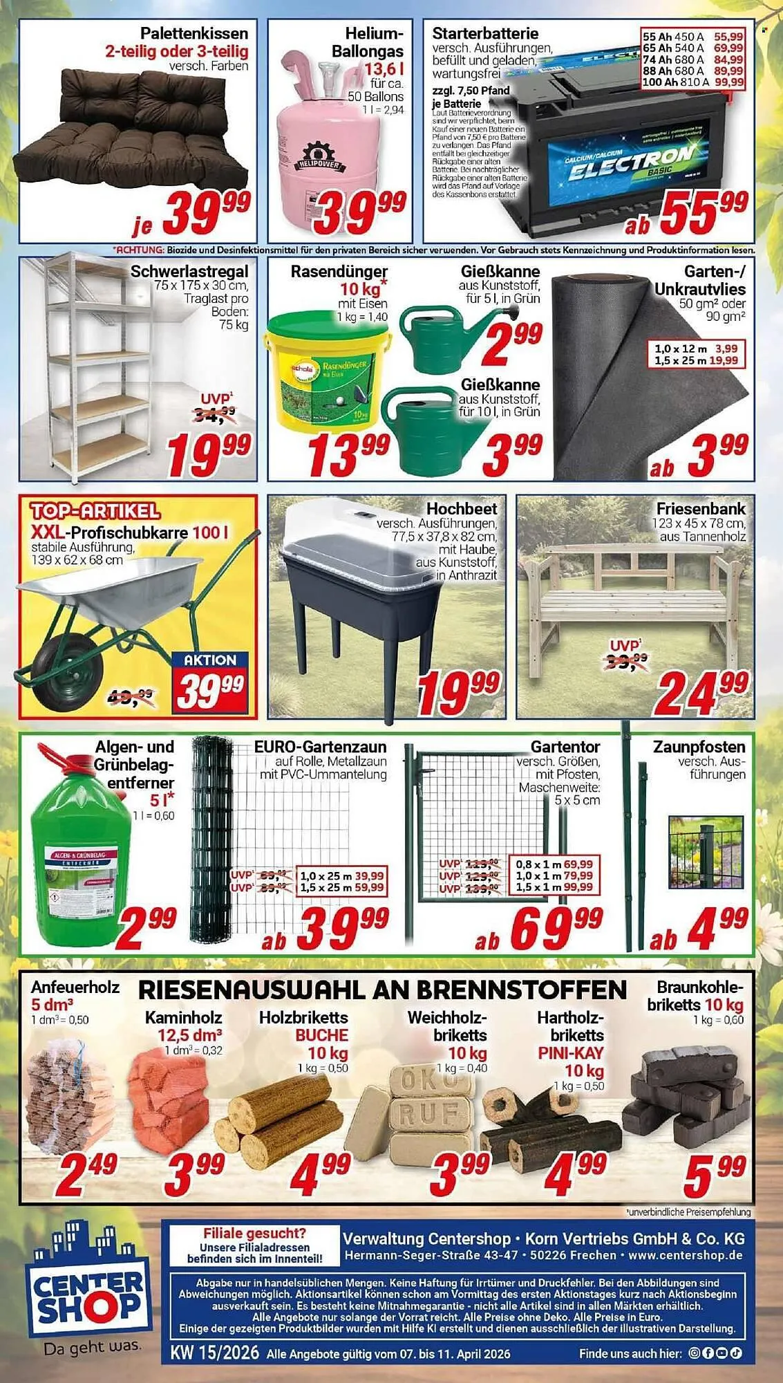 CENTERSHOP Prospekt von 7. April bis 11. April 2026 - Prospekt seite 20