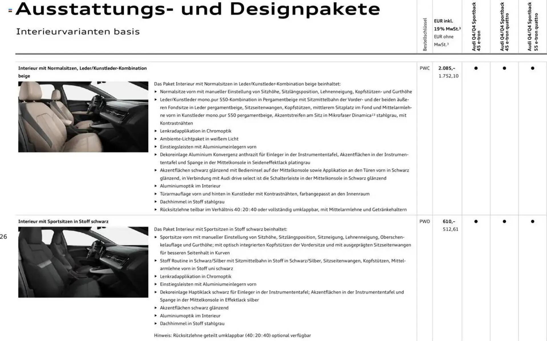 Audi Prospekt von 29. Januar bis 23. Januar 2026 - Prospekt seite 26