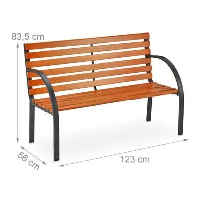 Gartenbank Holz & Metall