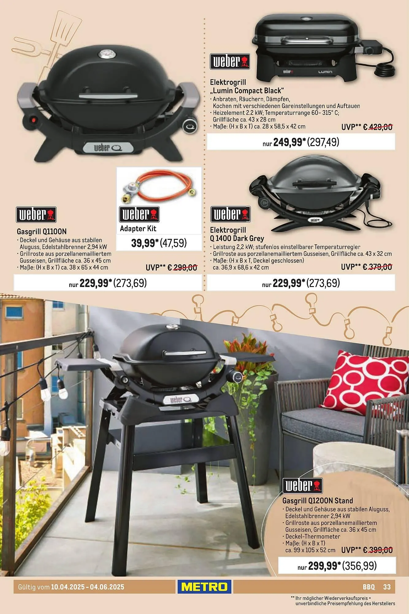 METRO Prospekt von 10. April bis 6. Juni 2025 - Prospekt seite 33