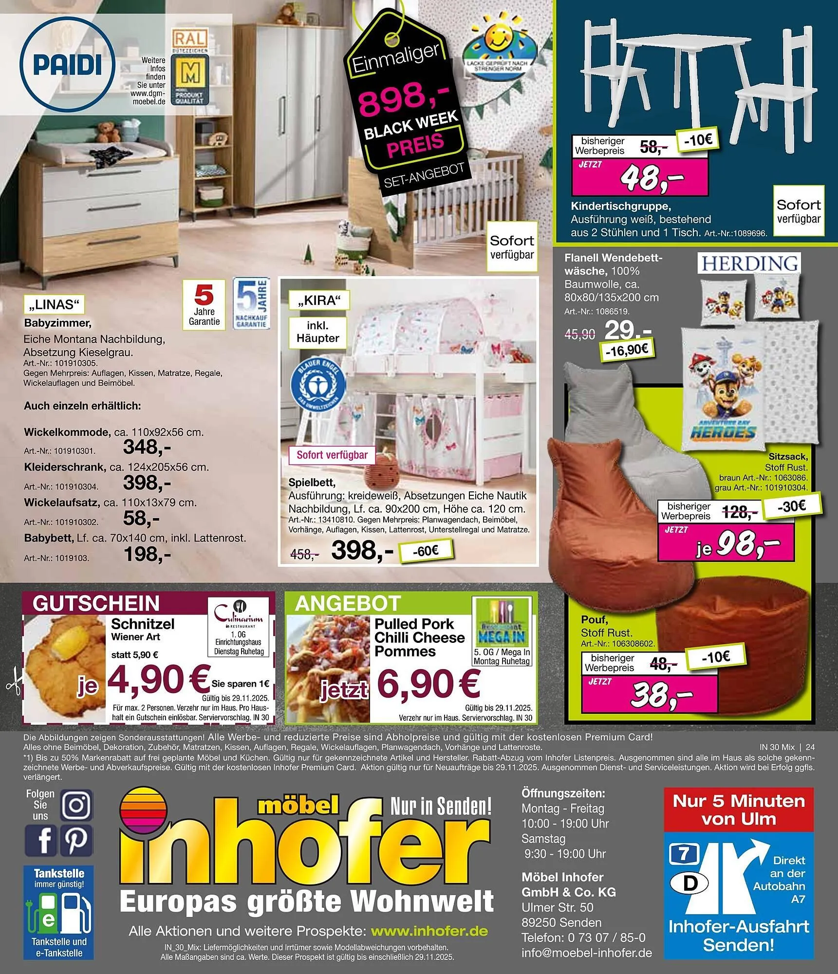 Möbel Inhofer Prospekt von 12. November bis 29. November 2025 - Prospekt seite 24