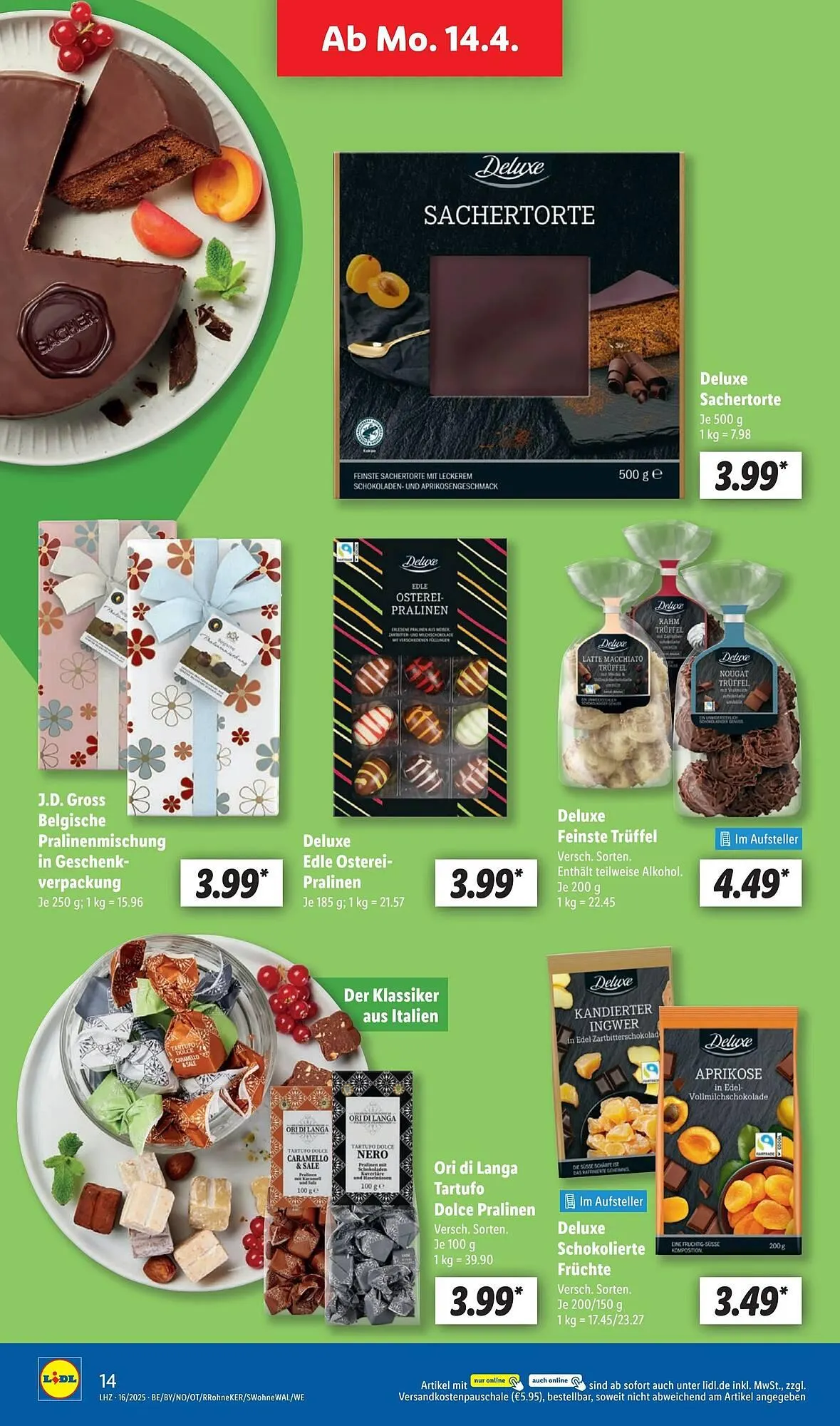 Lidl Prospekt von 14. April bis 20. April 2025 - Prospekt seite 20