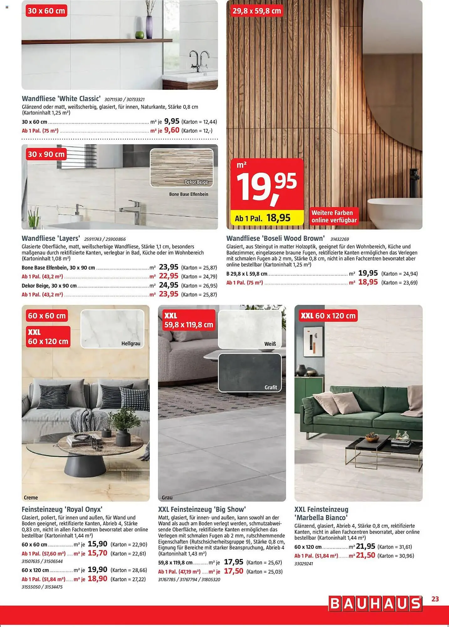 Bauhaus Prospekt von 29. November bis 3. Januar 2026 - Prospekt seite 23