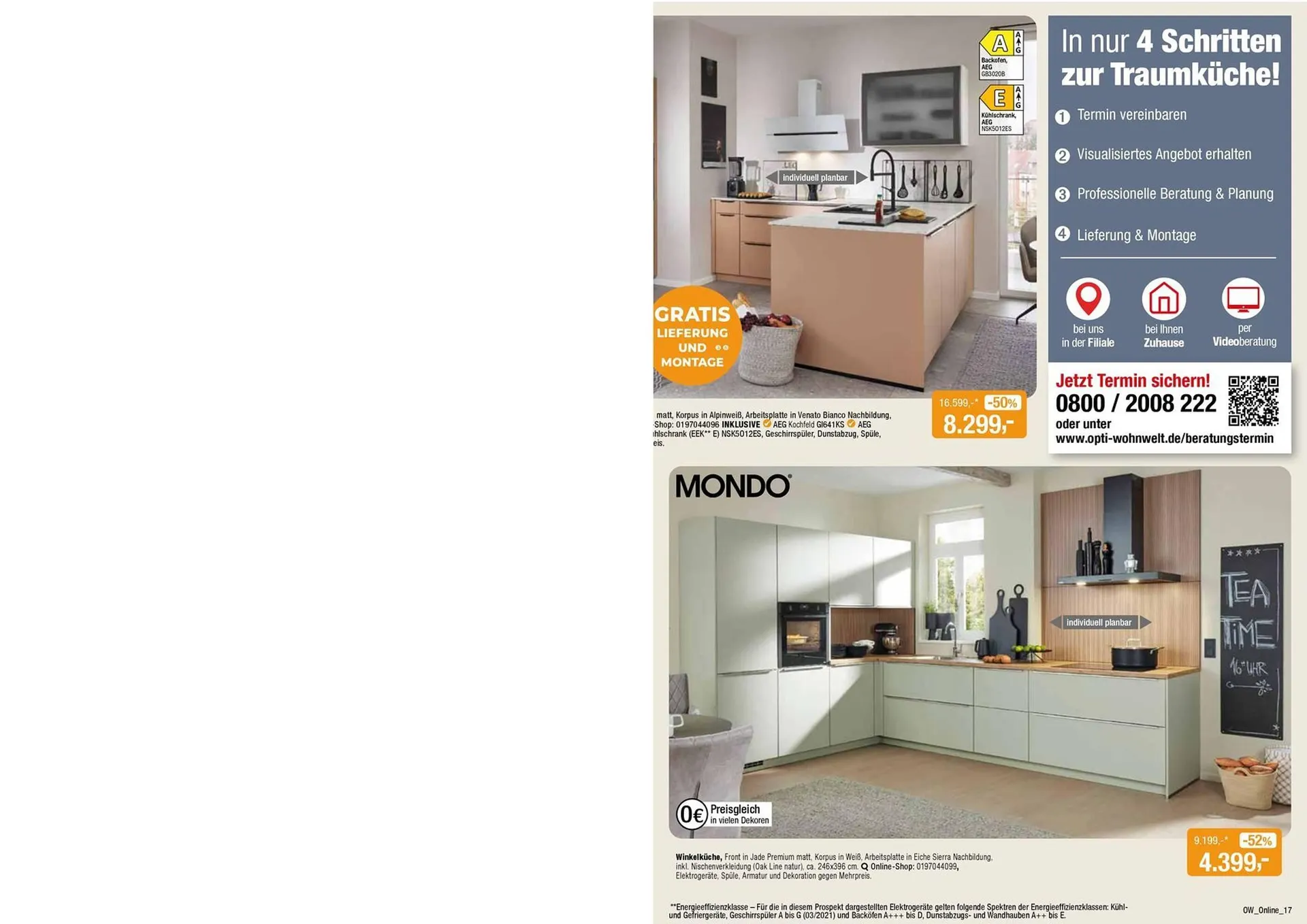 Opti Wohnwelt Prospekt von 13. Juli bis 24. Juli 2025 - Prospekt seite 17