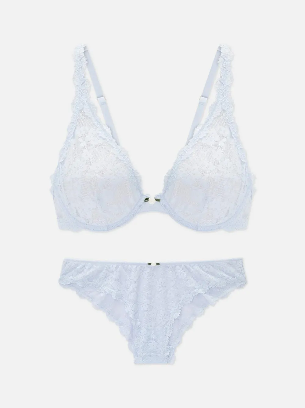 Spitzen-Unterwäscheset mit Bügel-BH